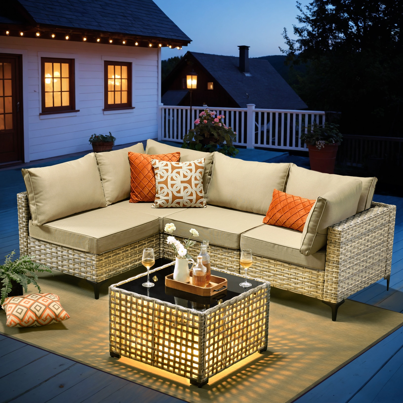 Ovios SK605 Patio-Conversation-Sets - View #2