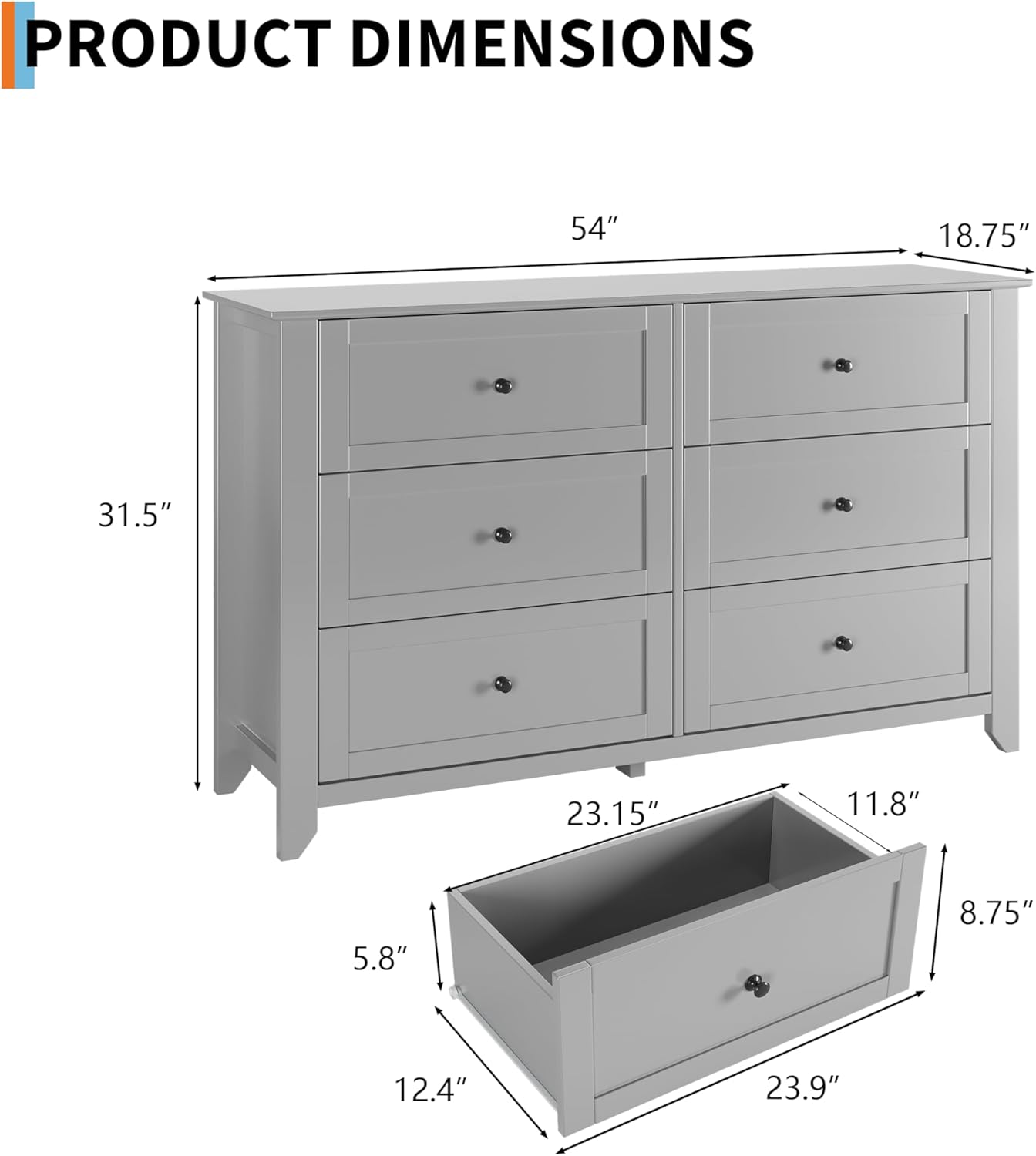 Garvee MYM-PTH-339GW7CX nightstands - View #2