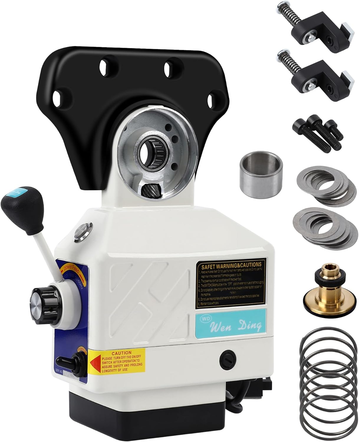 GAOMON X-Axis Power Milling Machine - 450 LB Torque 0-200 RPM Adjustable Speed Power Feed Table Mill for Bridgeport and Similar Knee-Type Milling Machines 110V