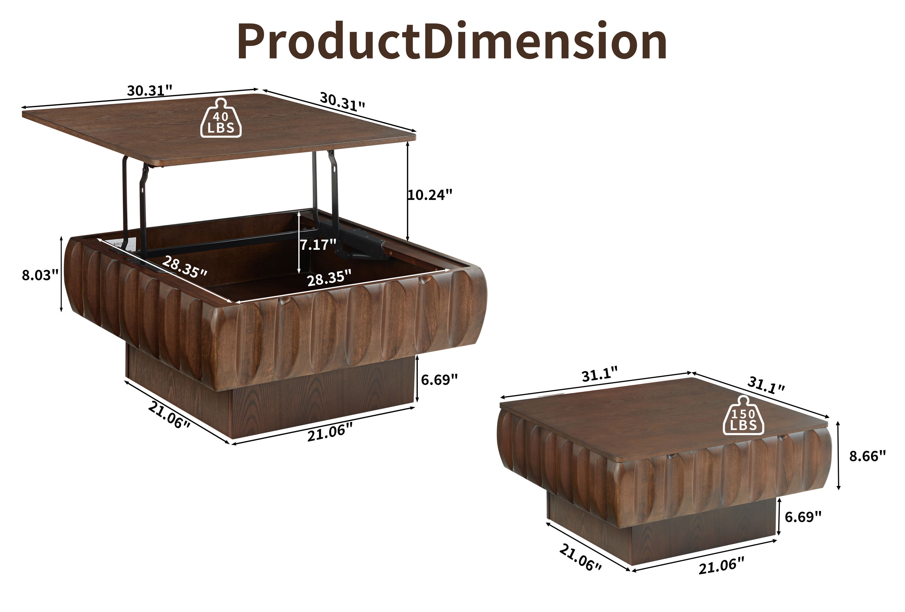 Tinyhomie LW-WEM-979 Coffee-Tables - View #5