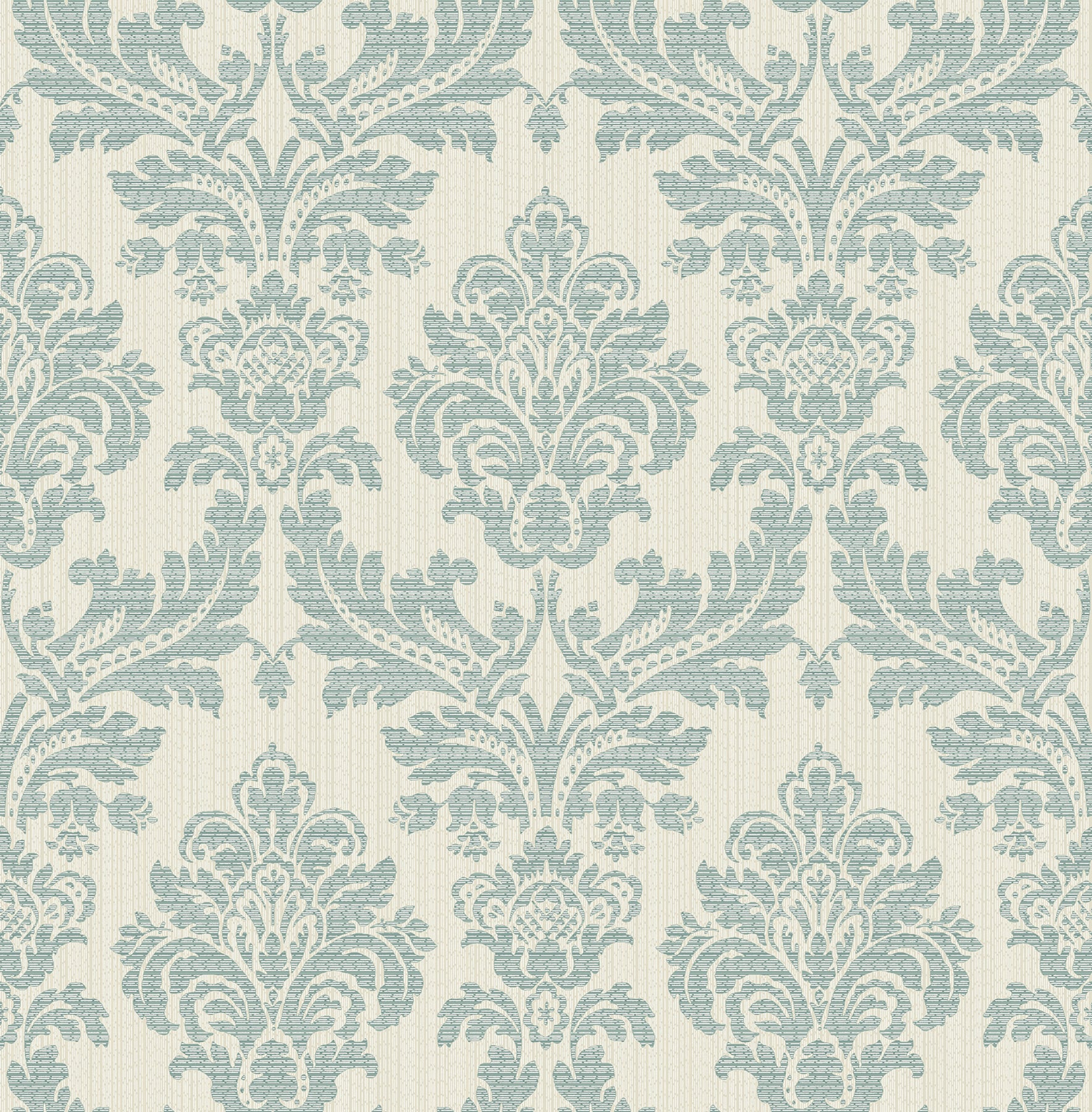 Advantage Metallic 56.4-sq ft Teal Non-woven Textured Damask 3D ...