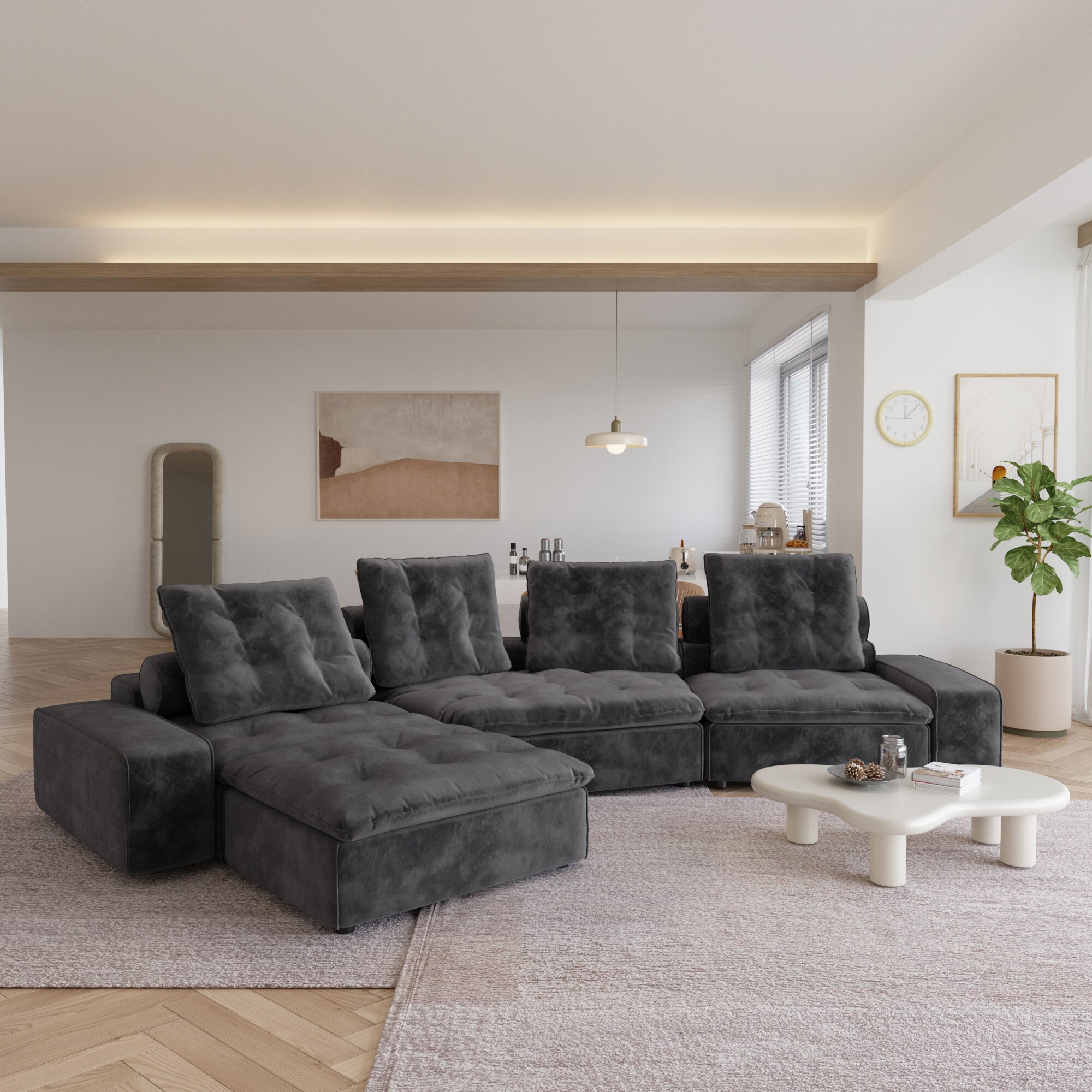 BuotiqHom DH-CF3+1-136GY Sofas-Loveseats - View #7