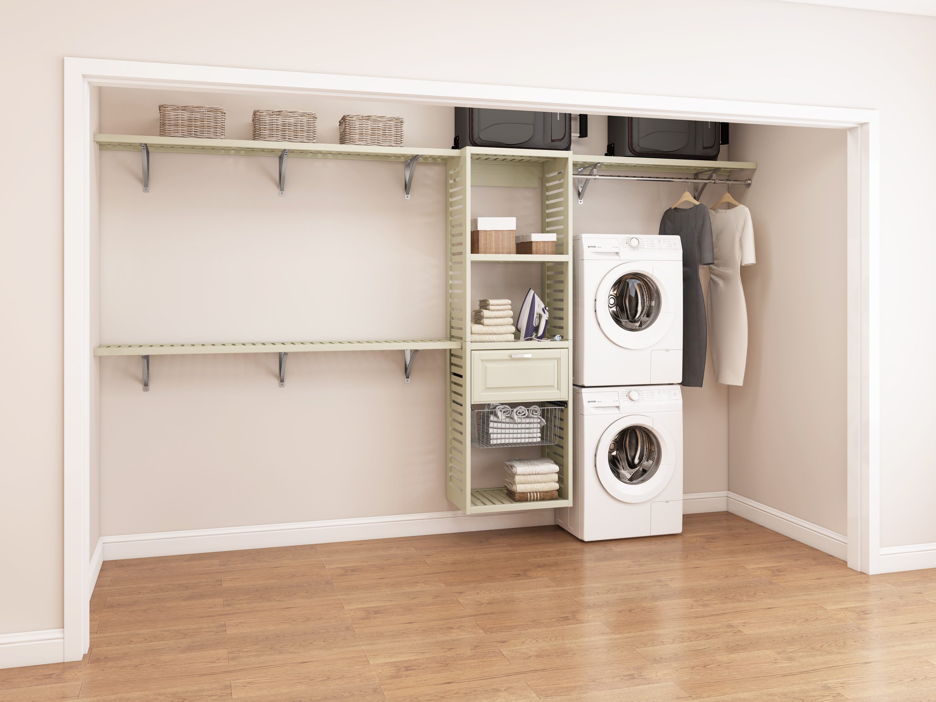 allen + roth WSWS-VSK1672-1W Wood-Closet-Shelves - View #5