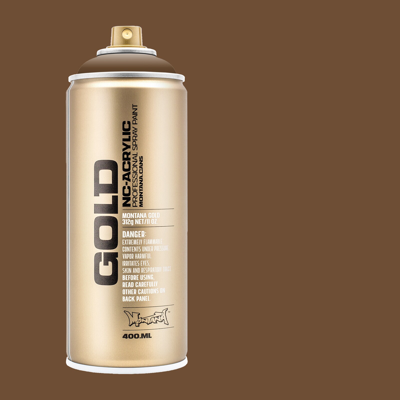Montana Cans MXG-G1470 GOLD Matte Palish Brown Spray paint ( NET WT. 11-oz )