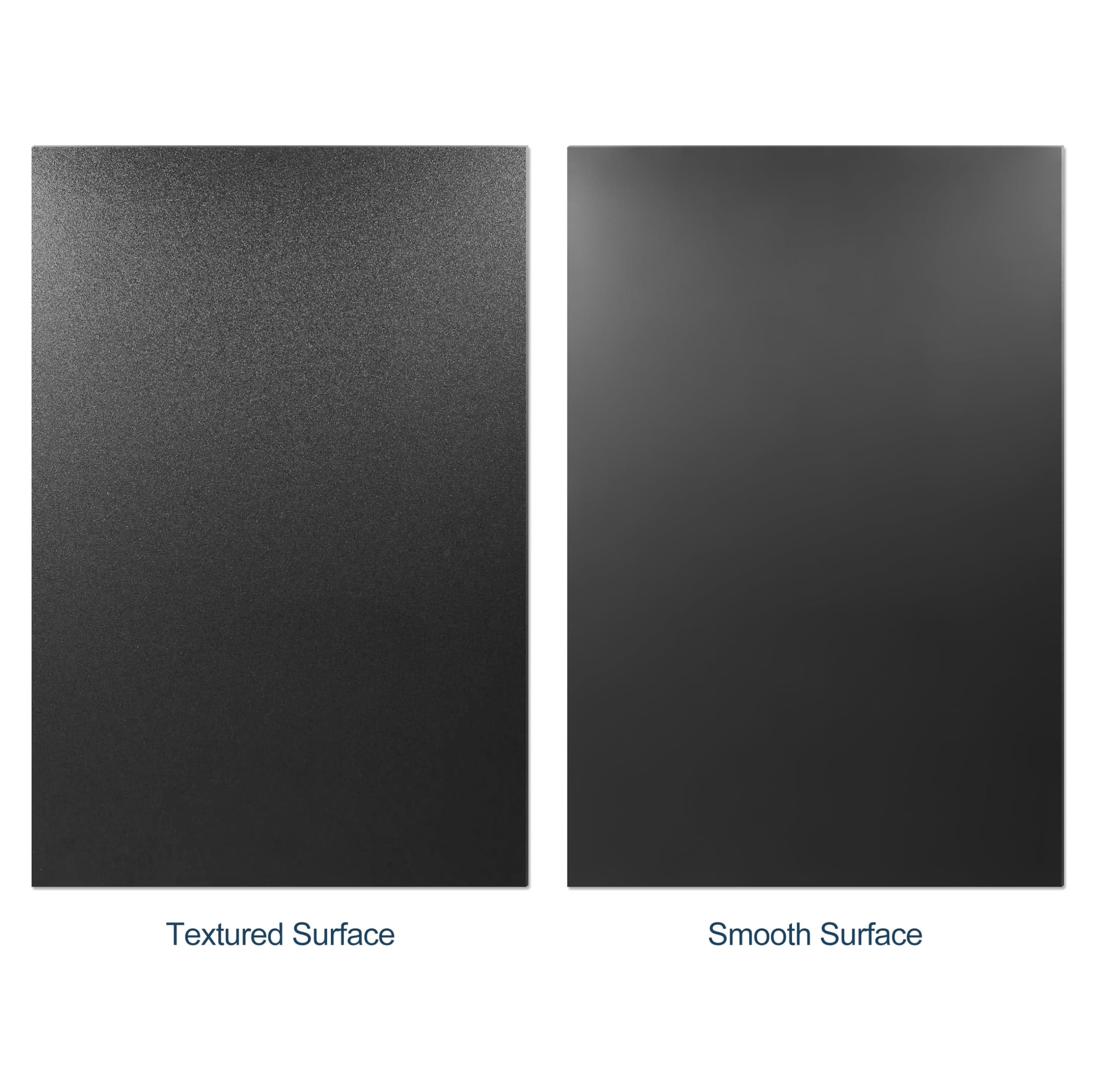 Etokfoks  0 236 in T x 12 in W x 16 in L Black Textured ABS Plastic Sheet 2 Pack for DIY Crafts