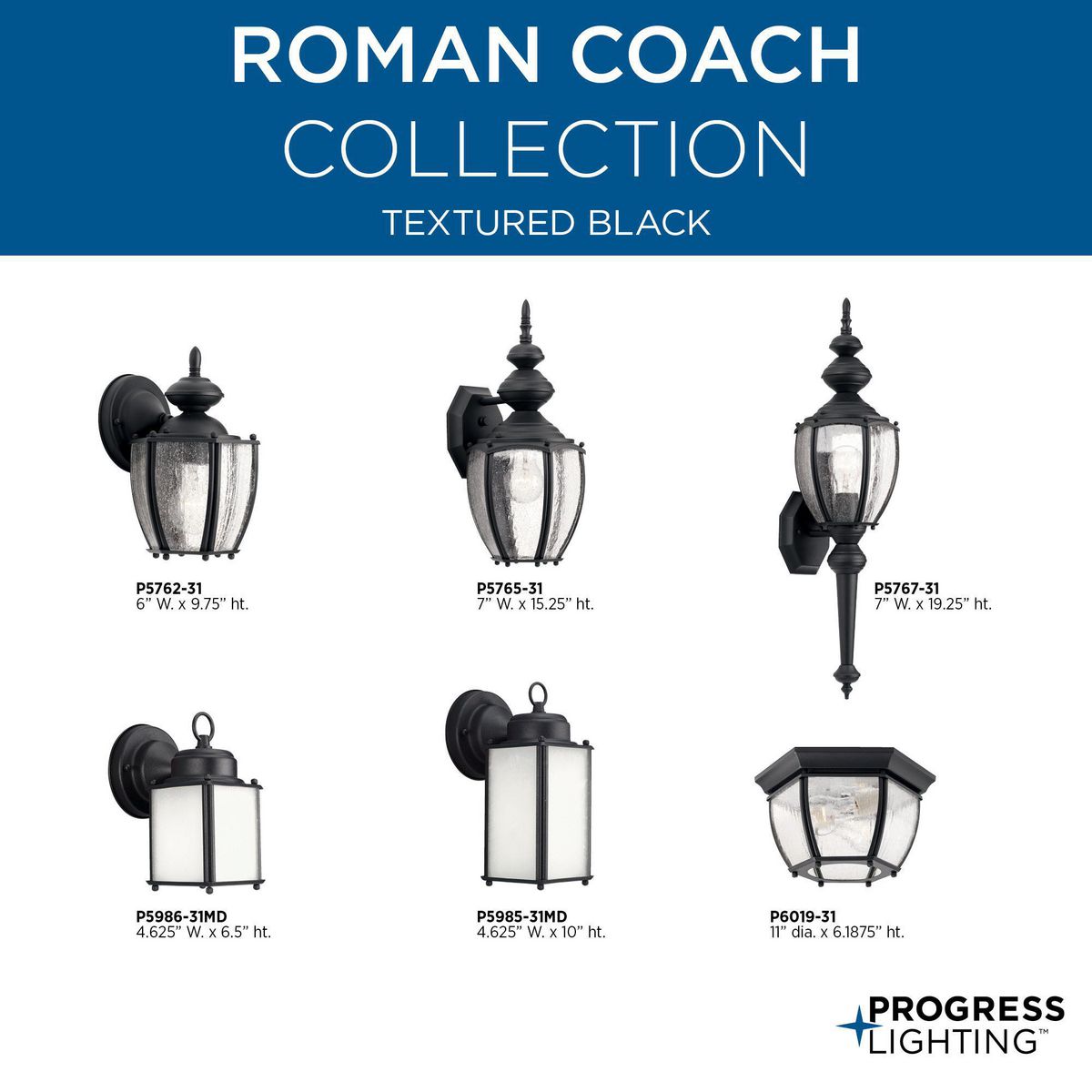 Progress Lighting Roman Coach 2-Light 11-in Antique Bronze Indoor ...