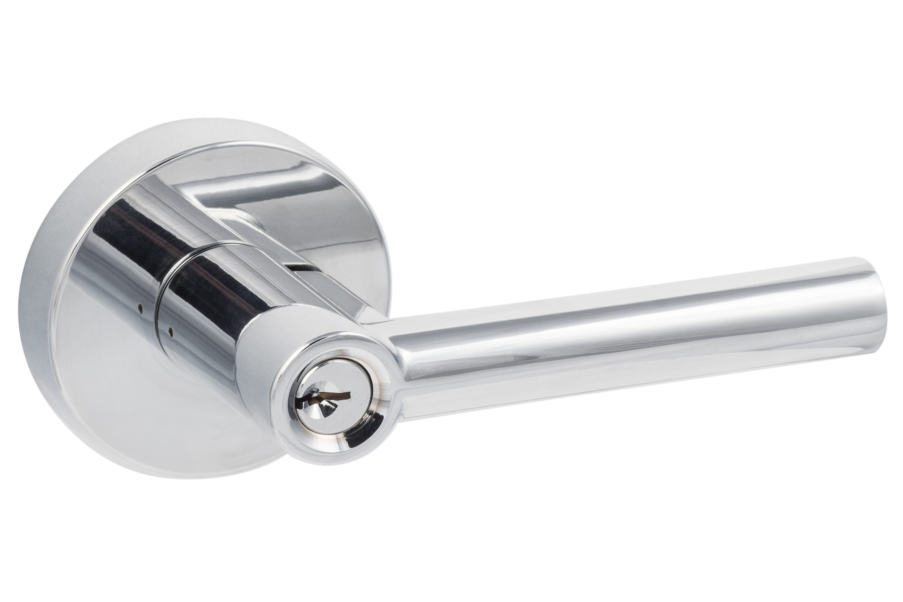 Sure-Loc Hardware MR107 26 Ridgecrest Modern Marin Polished Chrome Interior/Exterior Keyed entry Door Handle