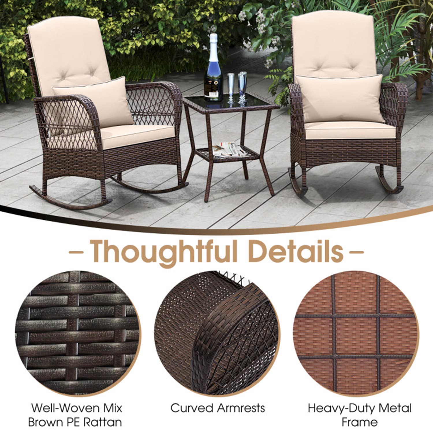 Mondawe 0529-HY Patio-Conversation-Sets - View #6