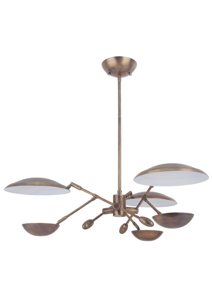 Craftmade 44323-PAB-LED Pavilion 3-Light Patina Aged Brass Modern/Contemporary Chandelier