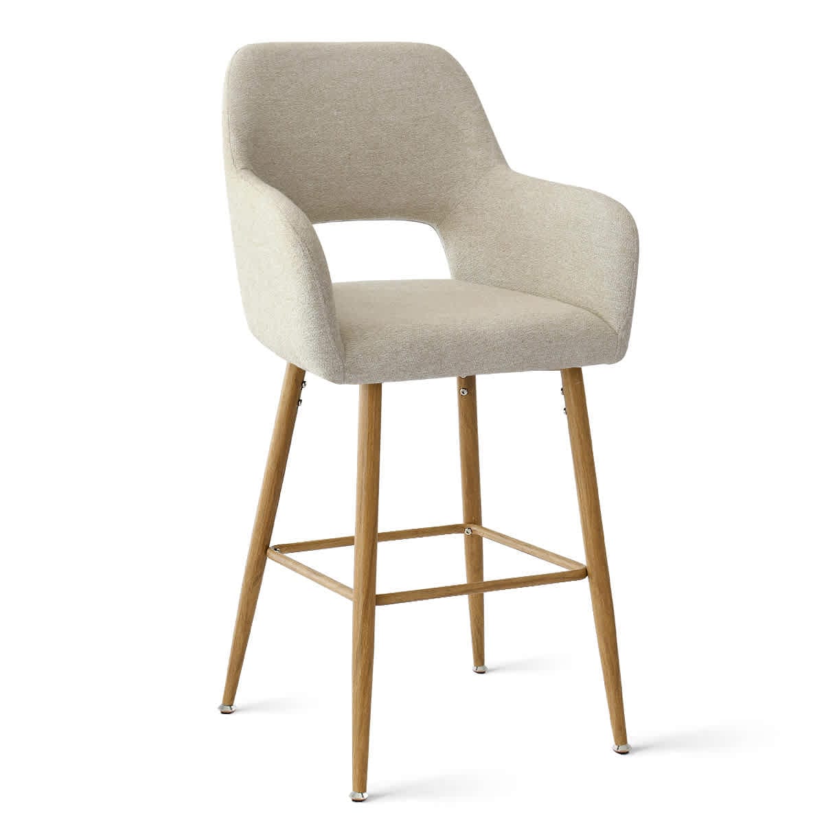 Maison Boucle ATLANTA-ARM-MB-BEIGE stools - View #4