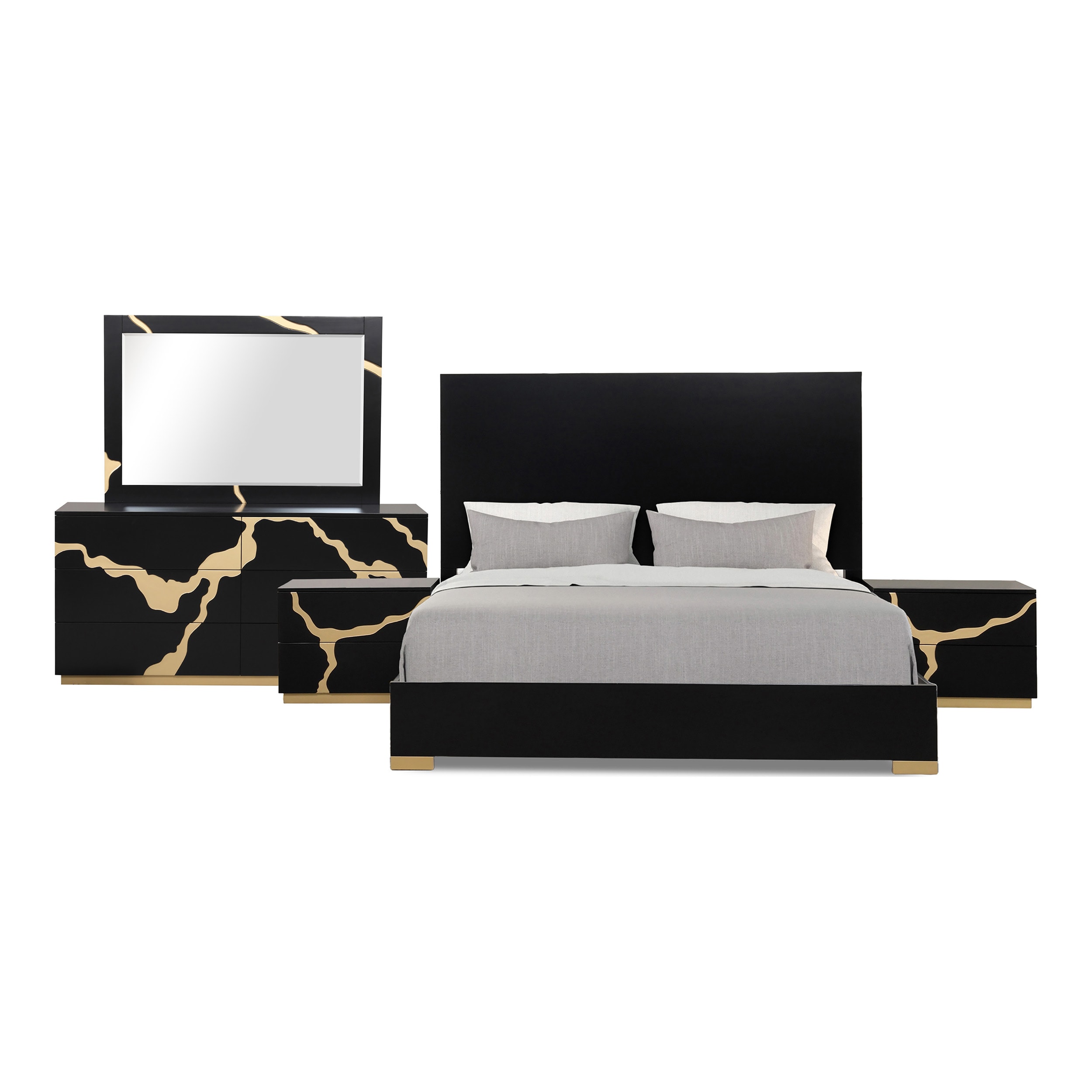 Furniture of America IDFN7425BKQPNDM Bedroom-Sets - View #2