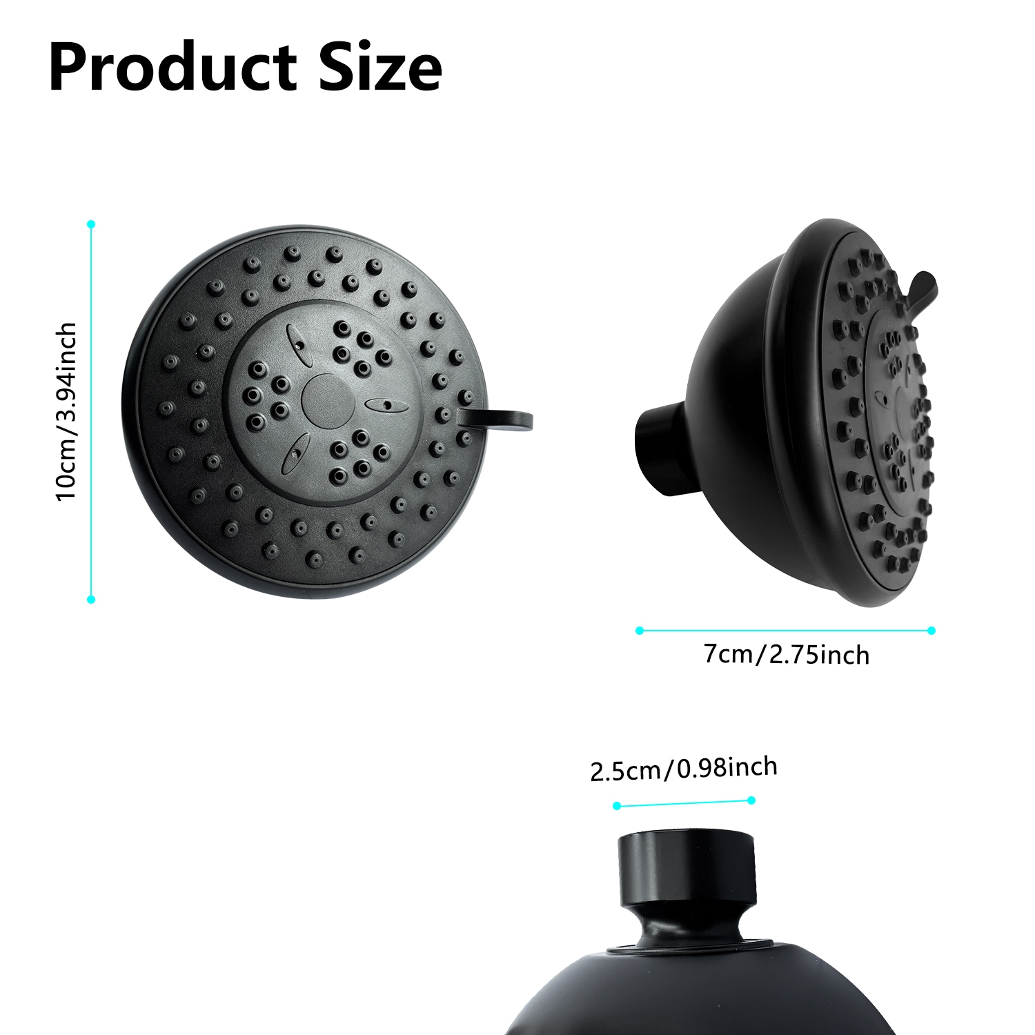 Clihome TWHSB015-5MB Fixed-Showerhead - View #2