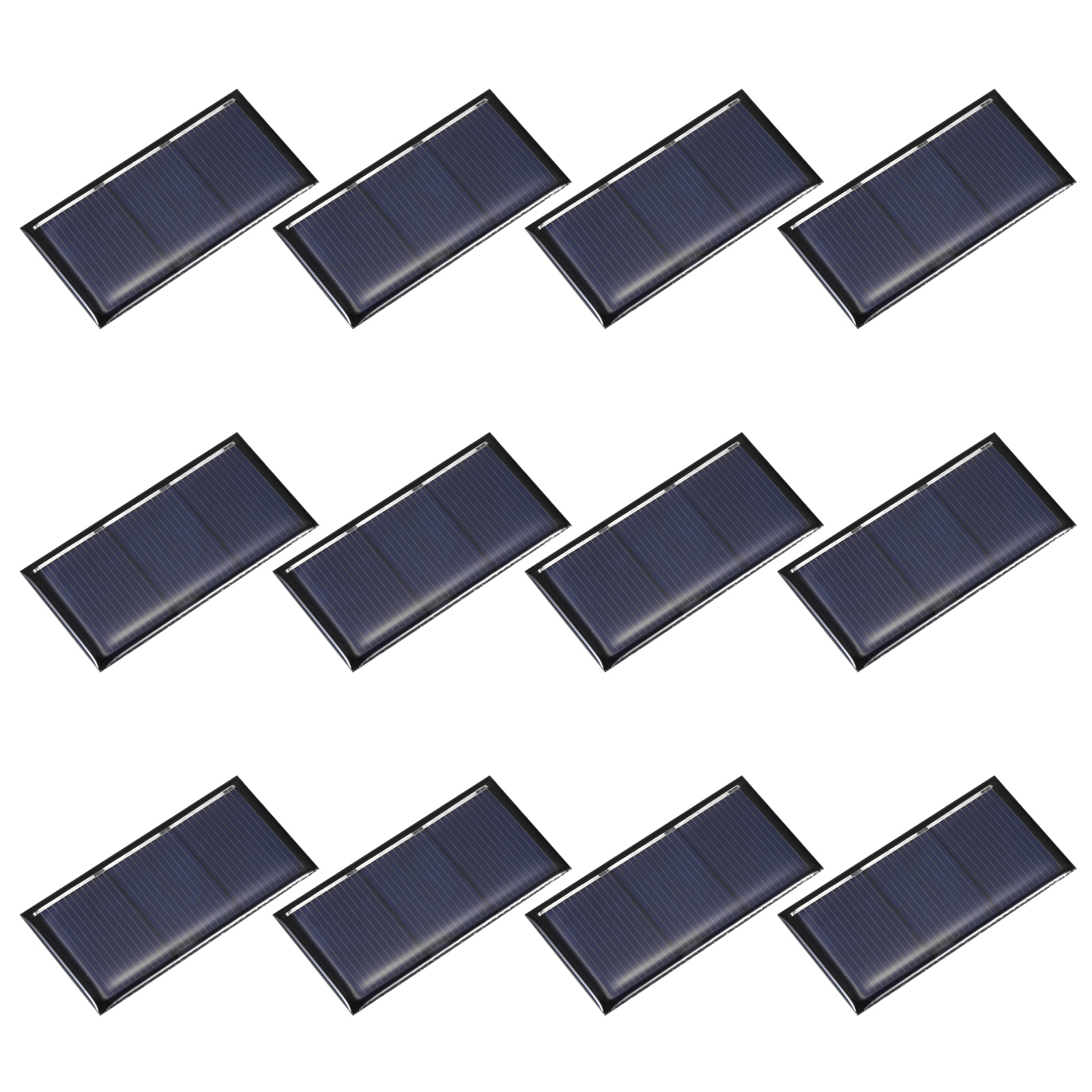 Unique Bargains 12pcs 1.5V 0.24W 0.16A Mini Solar Panels Small Solar Photovoltaic Power Cells Charge DIY Electric Toy Materials Kits #S25093000UX8418