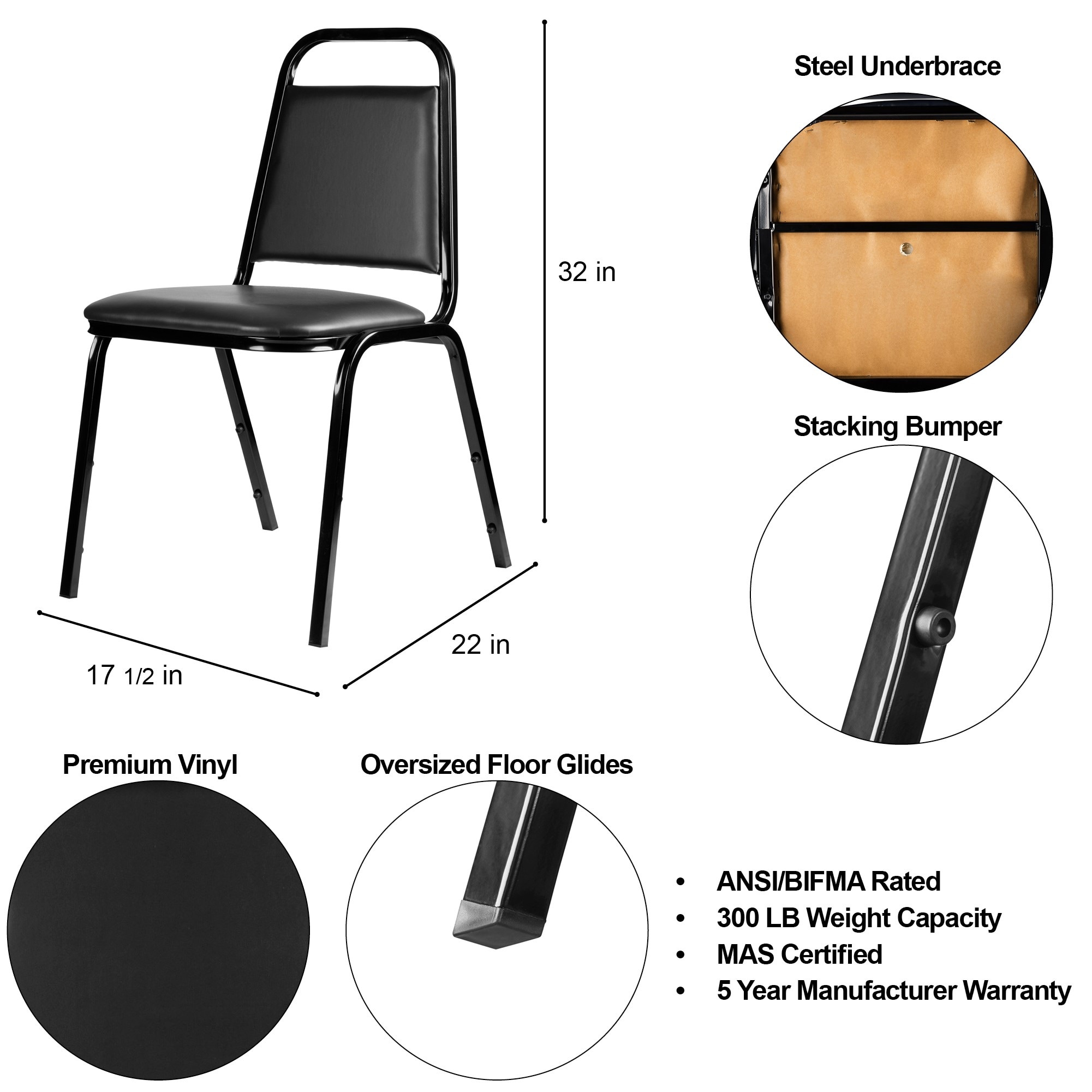 Hampden Furnishings HMD9100BK-BK/2 Office-Chairs - View #4