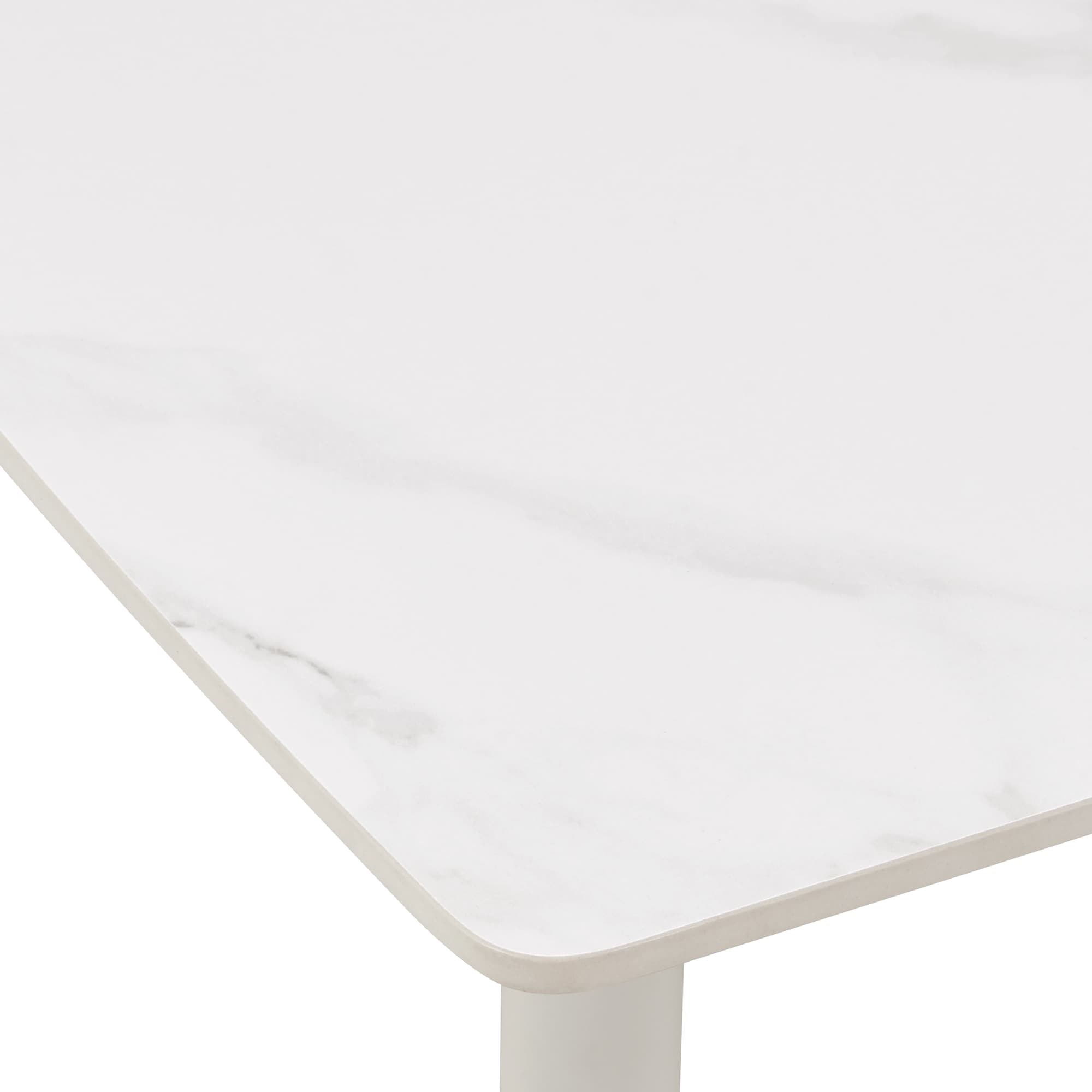 Rhodes 24" x 47.5" Light Gray Aluminum Outdoor Coffee Table