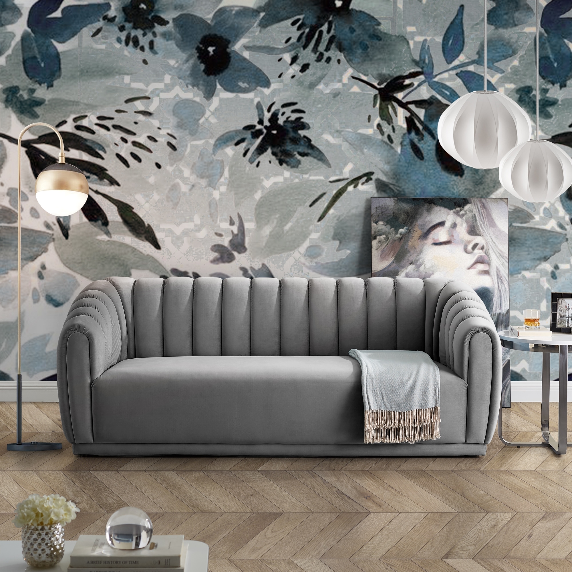 Nicole Miller NSA190-02GR-LS Sofas-Loveseats - View #10
