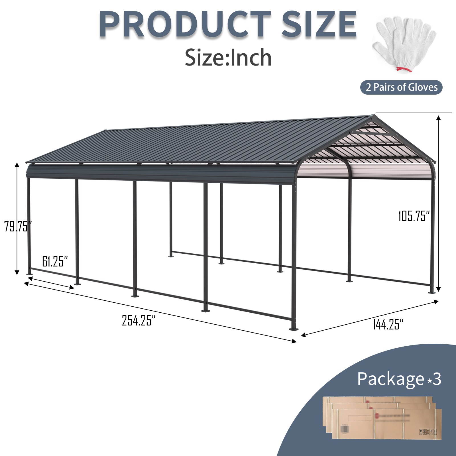 Flynama G-W540S00058 Carport-Covers - View #3
