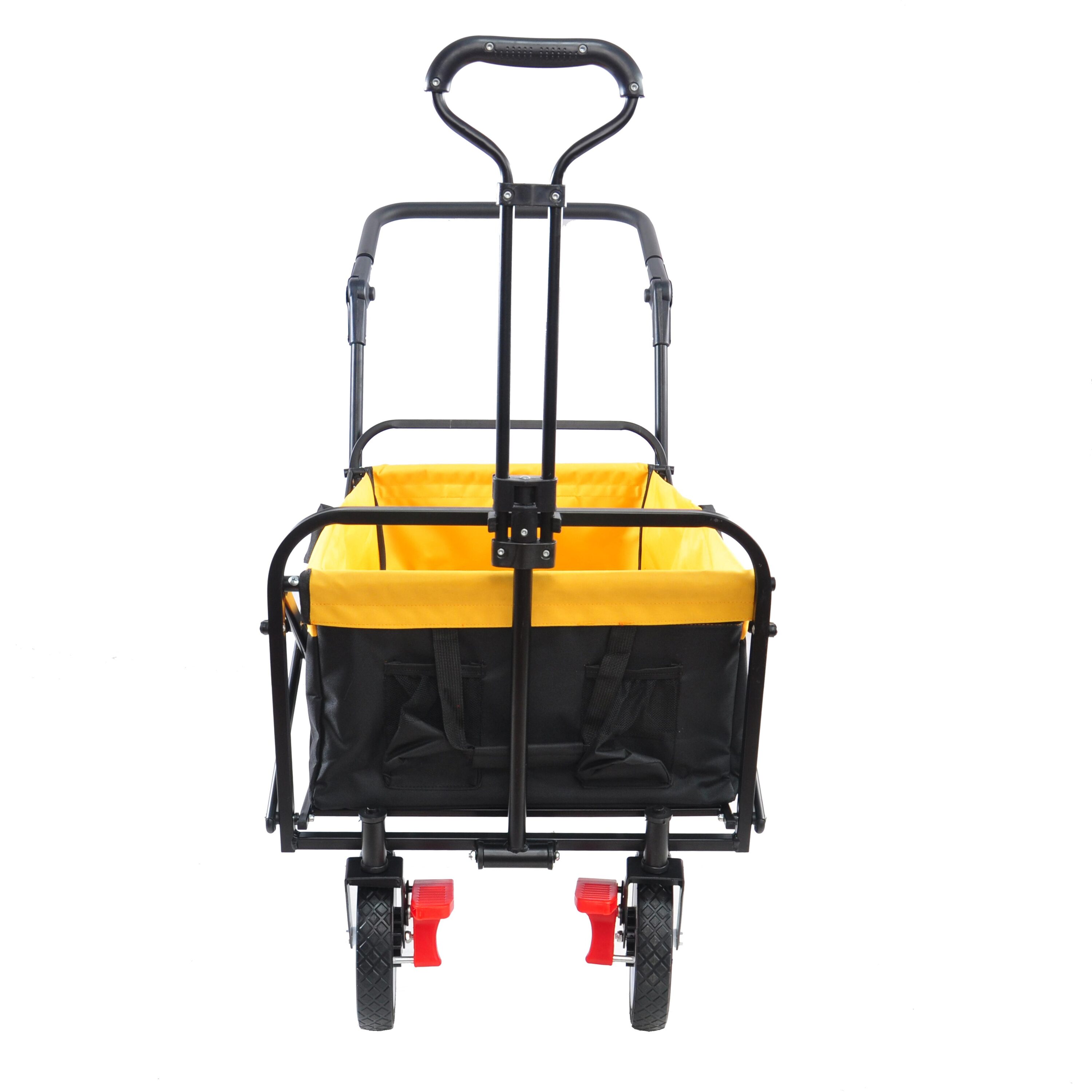 Folding Portable Trolley Cart with Canopy, Shopping Cart Heavy