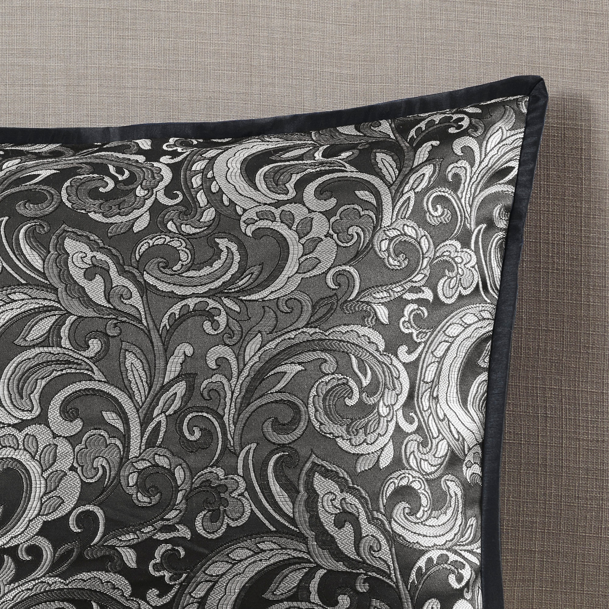 California King Black Microfiber 24-Piece Bed in a Bag Set