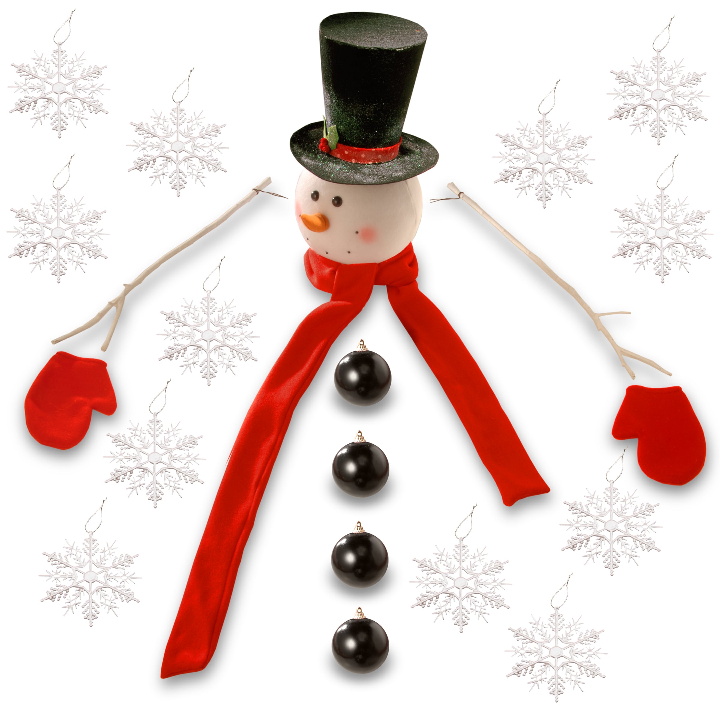 National Tree Company RAC-JLBY026 21-Pack Snowman Ornament