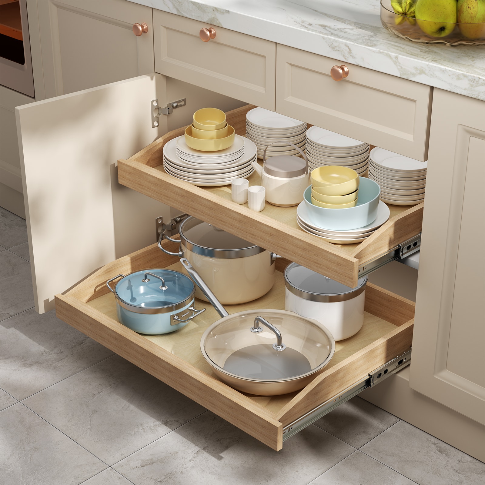 HomLux 2585004E0C Pull-Out-Cabinet-Baskets - View #2