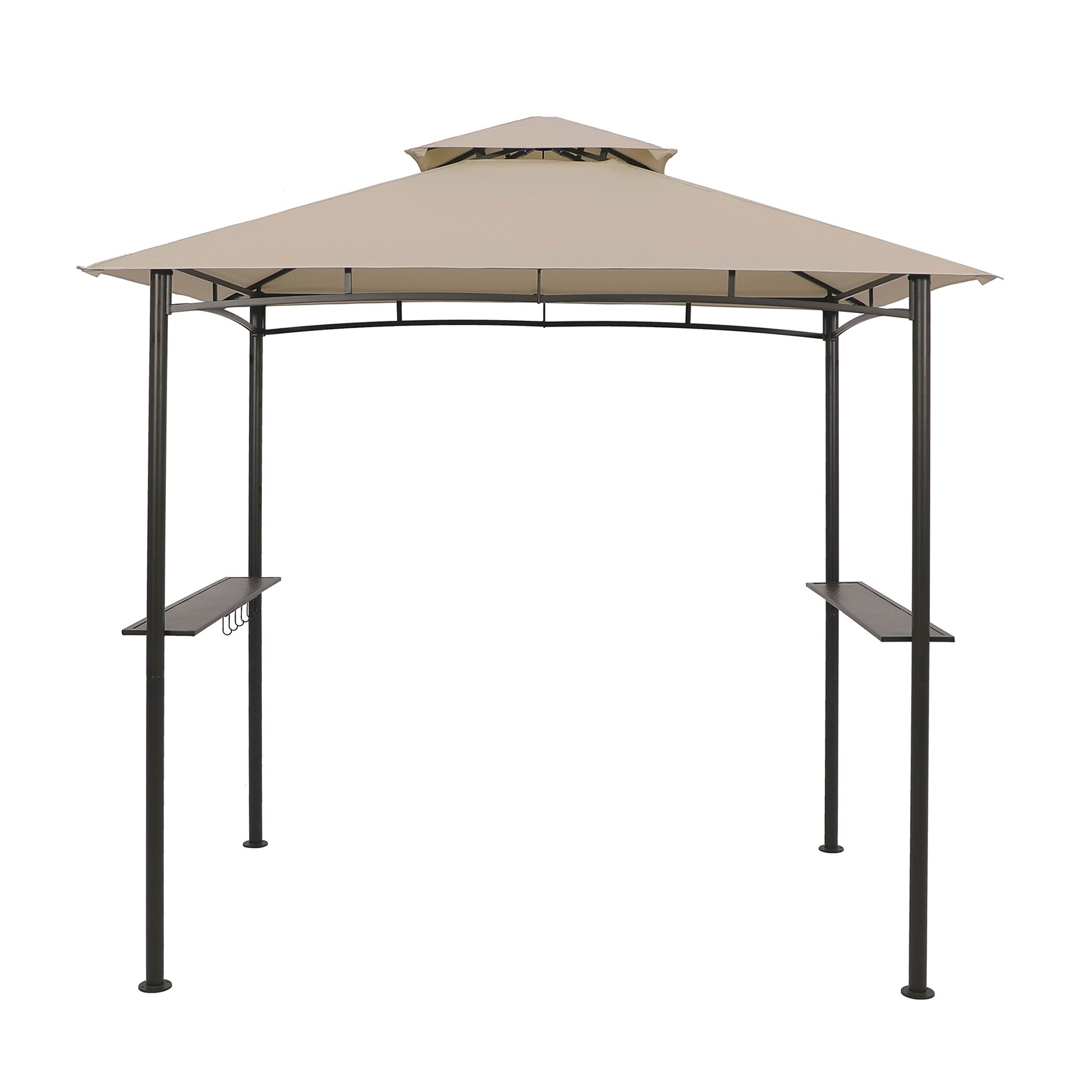 StarEcho 8-ft x 5-ft Grill gazebo Powder Coating Metal Rectangle Grill ...