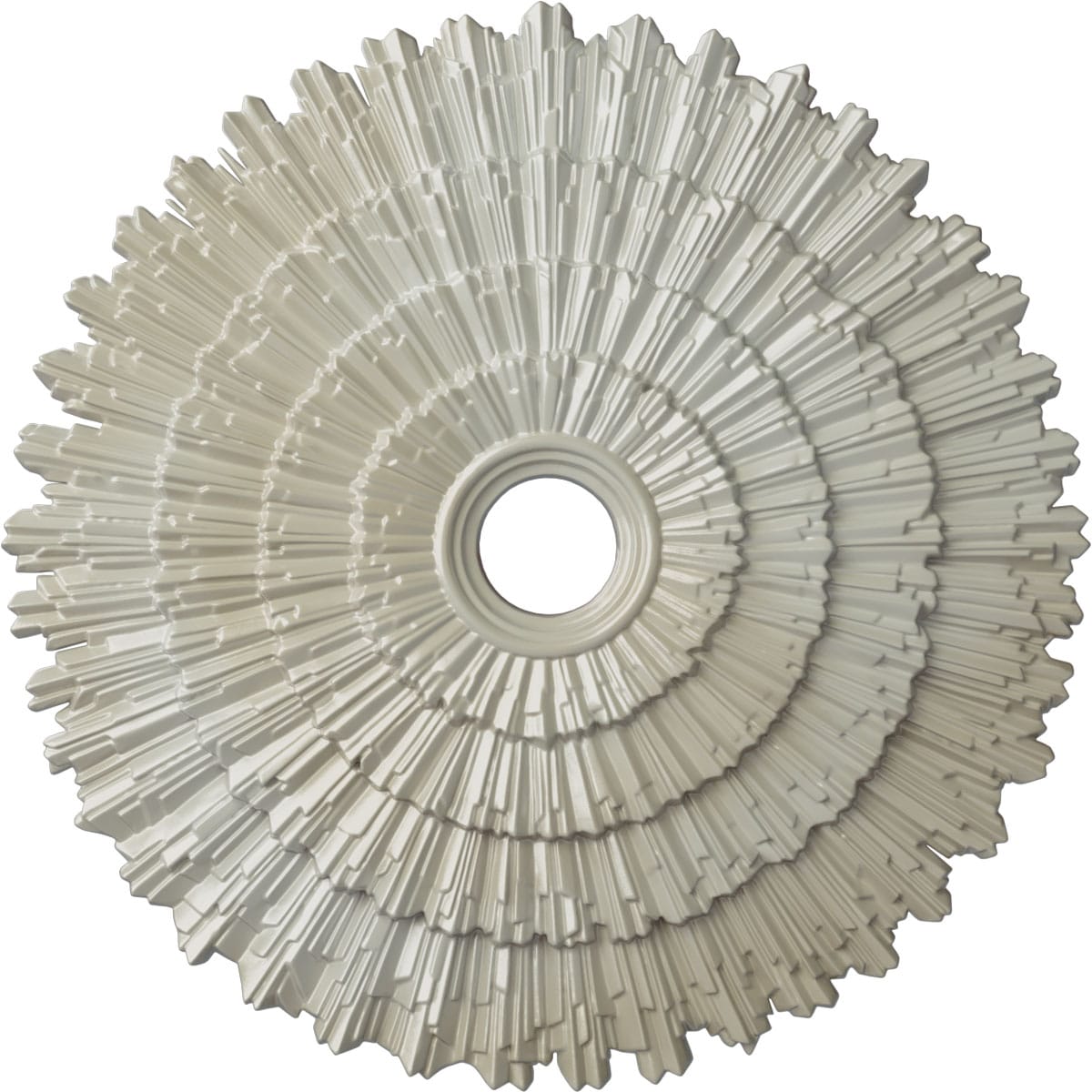 Ekena Millwork CM24ENFBS Eryn 24.75-in W x 24.75-in L Painted Flash Blue Polyurethane Whole Ceiling Medallion