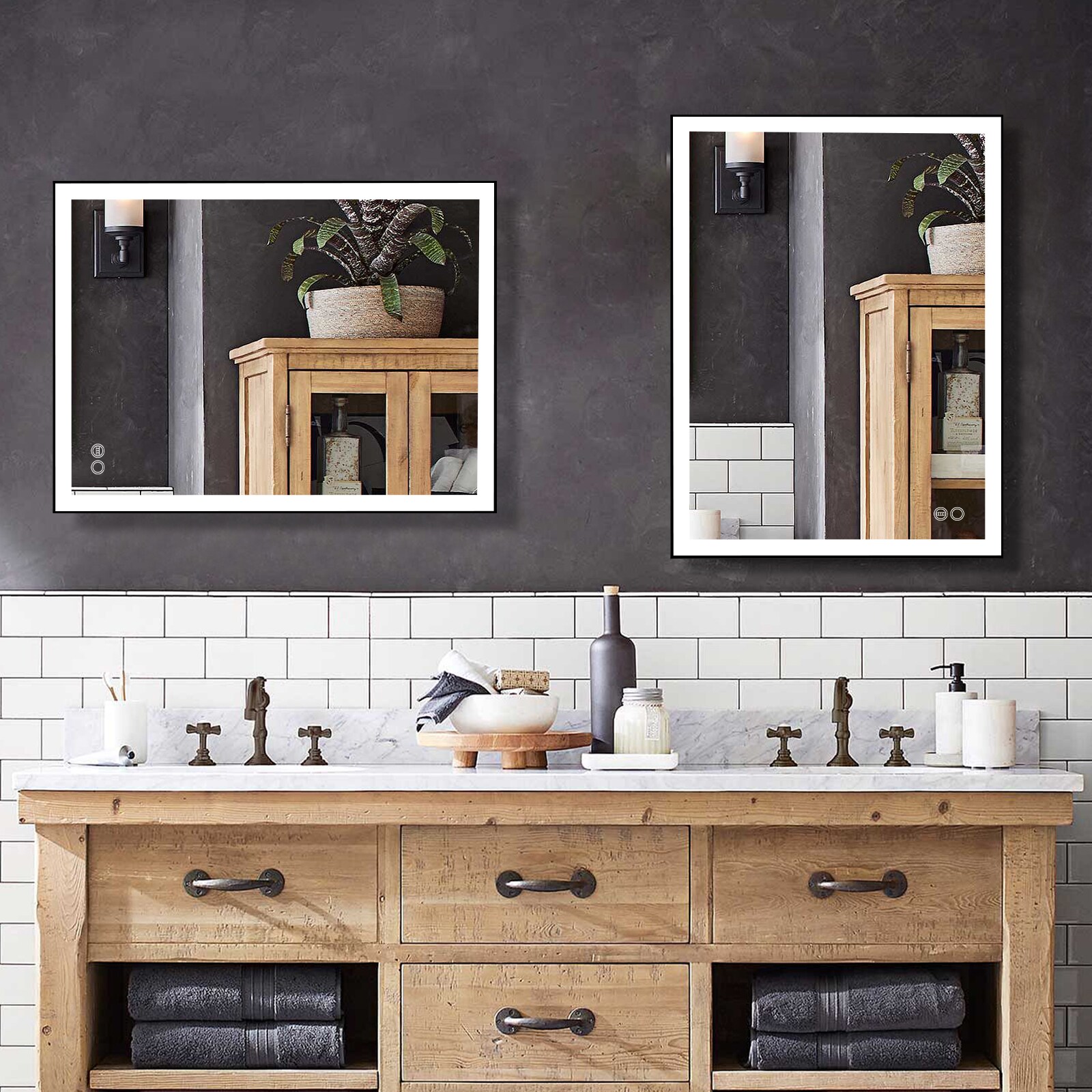 Forclover MEAM-5F2432MB Framed-Bath-Mirrors - View #13