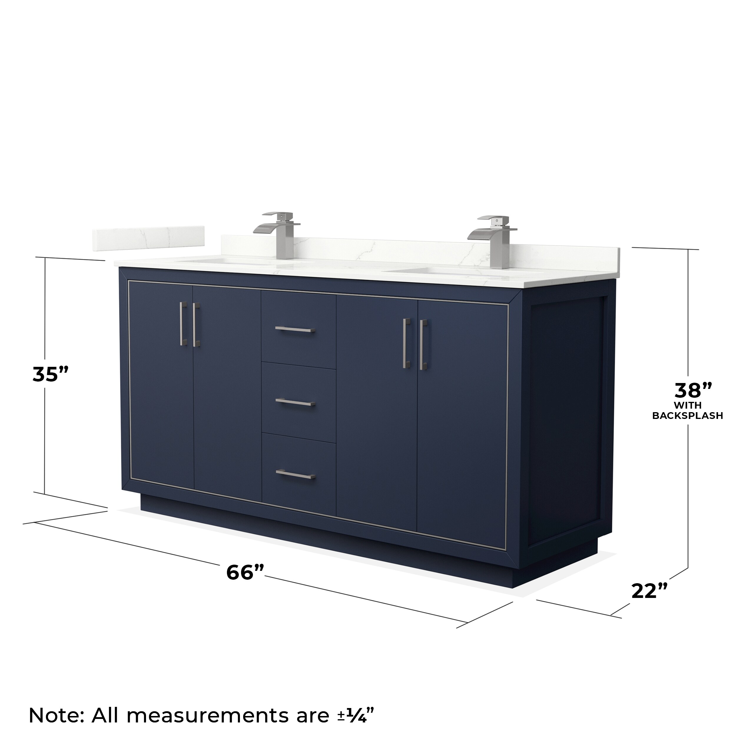 Wyndham Collection WCF111166DBNGTUNSMXX Bath-Vanity-Combo - View #6