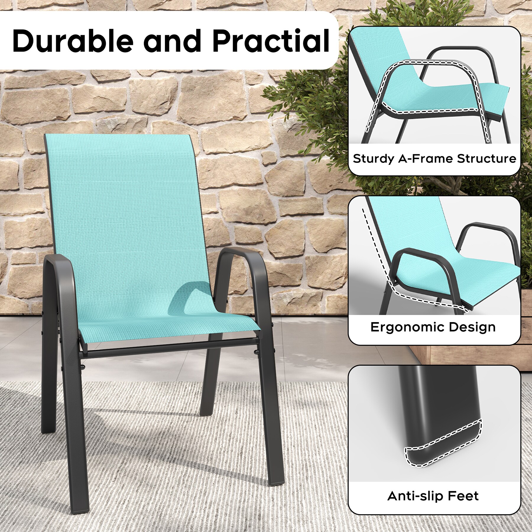 SINOFURN SYG1100007GY Patio-Chairs - View #3