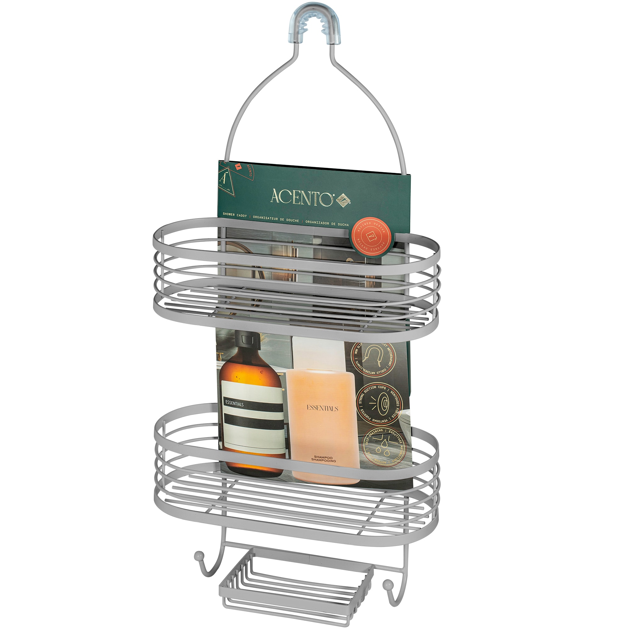 ACENTO SC421MGY Hanging-Shower-Caddies - View #6