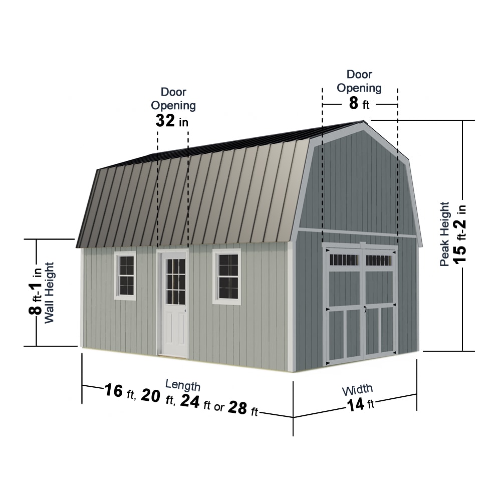 Best Barns PWOOD1424 Wood-Storage-Buildings - View #6