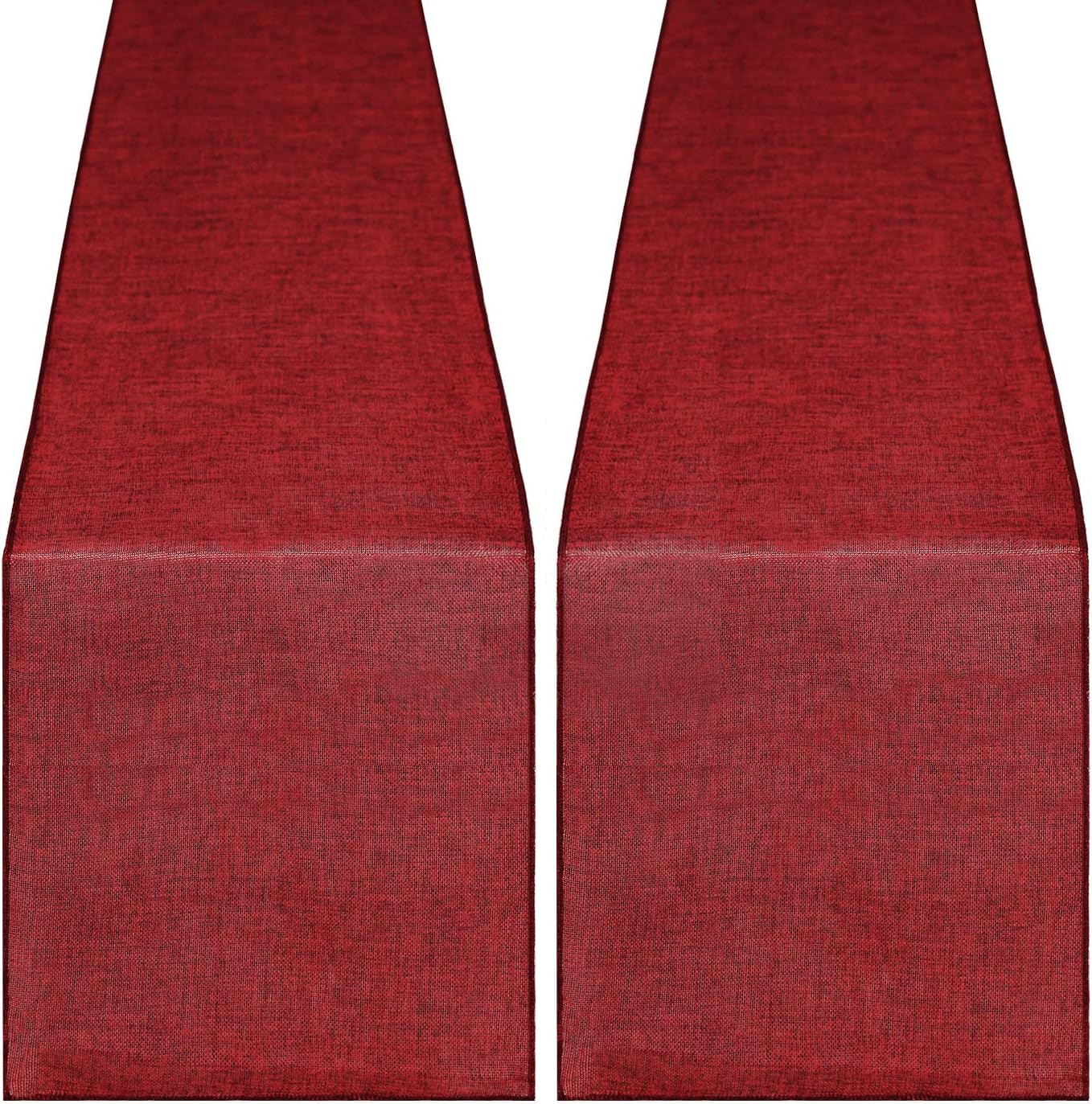 B-Cool B082CWQJY5 Burlap Table Runners 2 Packs Farmhouse Natural Burlap Table Runner Jute for Bridal Shower Party Style Living Room Decor