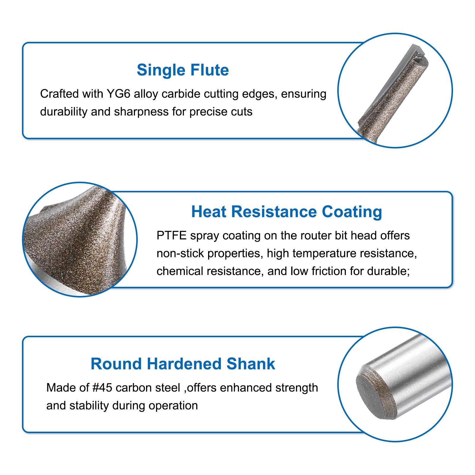 Unique Bargains S26030900UX4420 Edge-Forming-Router-Bits - View #4