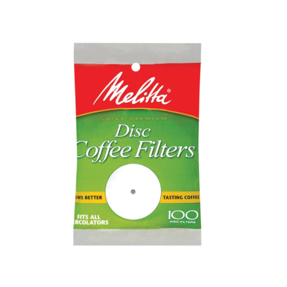 Melitta  6 Cup White Disc Coffee Filters 100 Count 3-1/2 inch