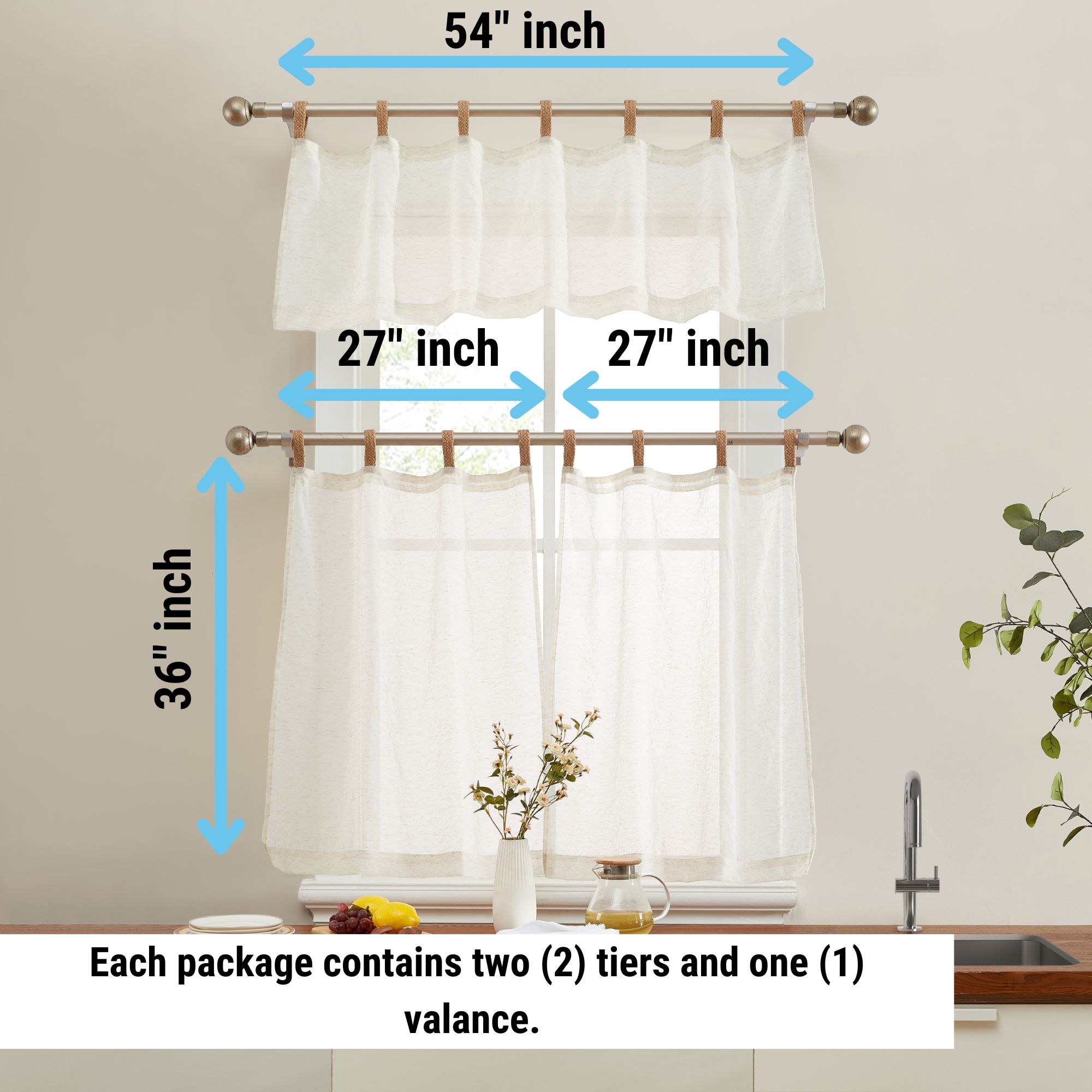 HLC.me LENA-NTRL-KC valances - View #2