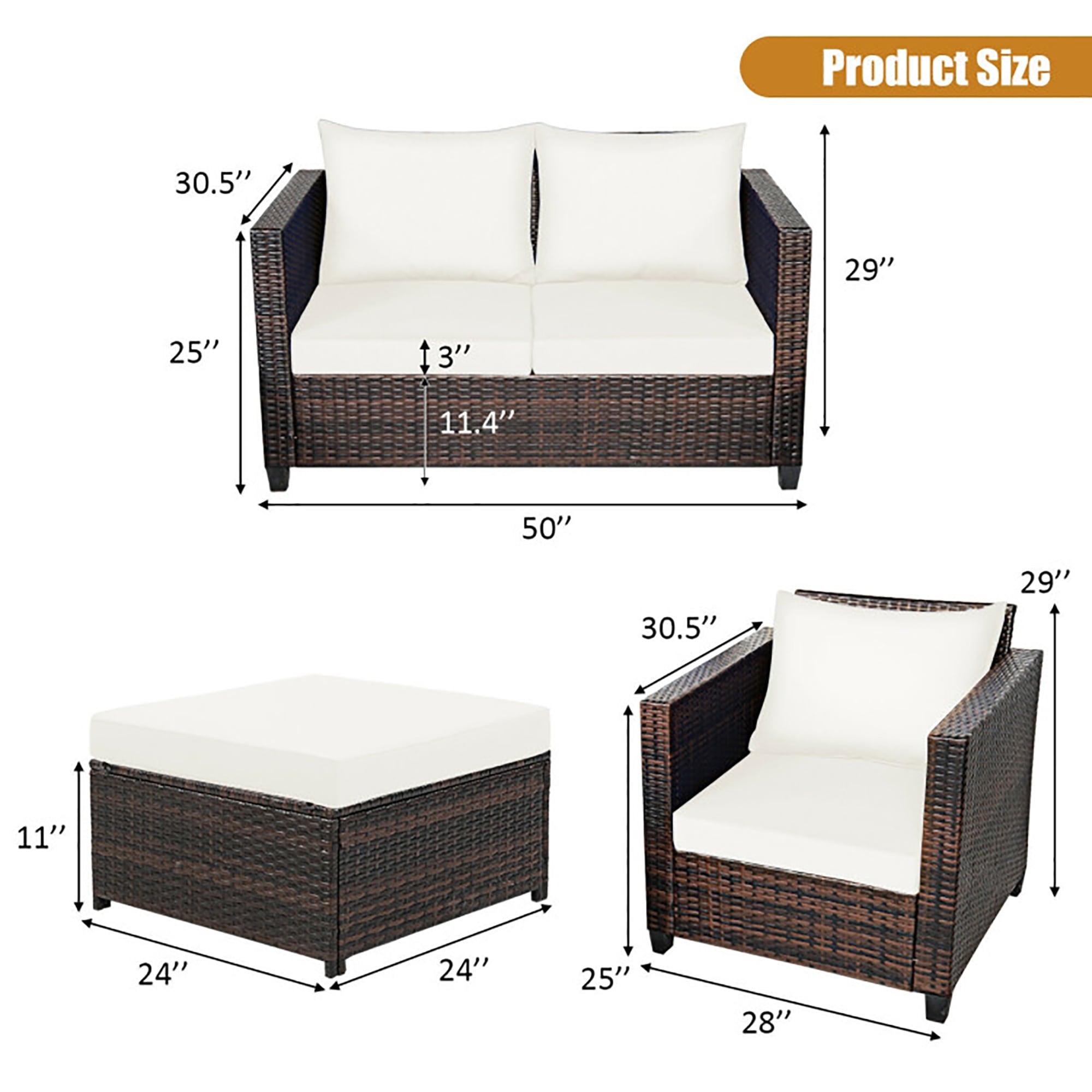 CASAINC CA-06BGY5 Patio-Conversation-Sets - View #9