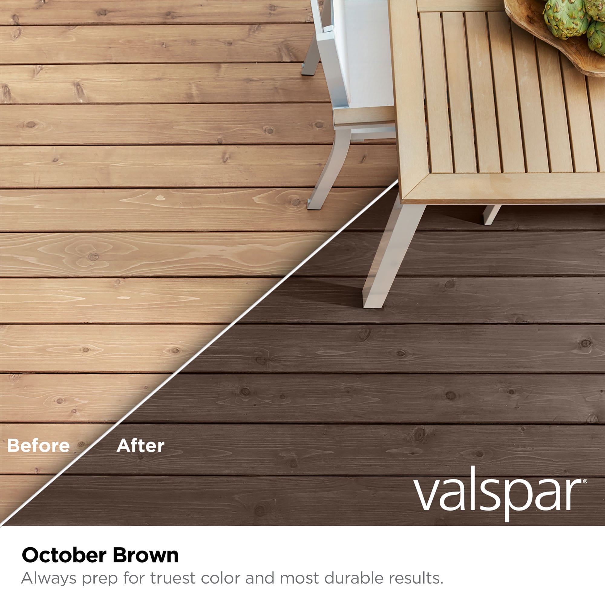Valspar OCTOBR BRWN-1614365 Exterior-Stains-Sealors - View #2