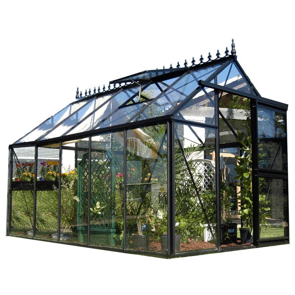 Janssens J-VIC 24 Junior Victorian 10.167-ft L x 7.75-ft W x 8.167-ft H Black Greenhouse
