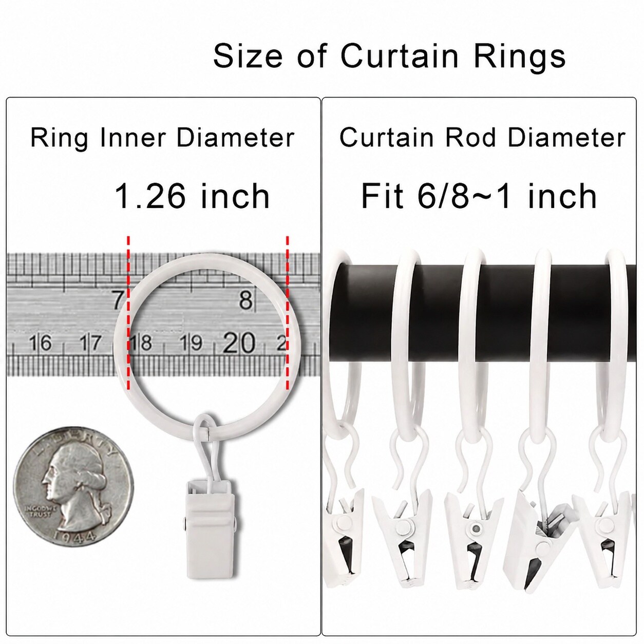 Phewnyzo LPW0805W002 Curtain-Rings - View #3