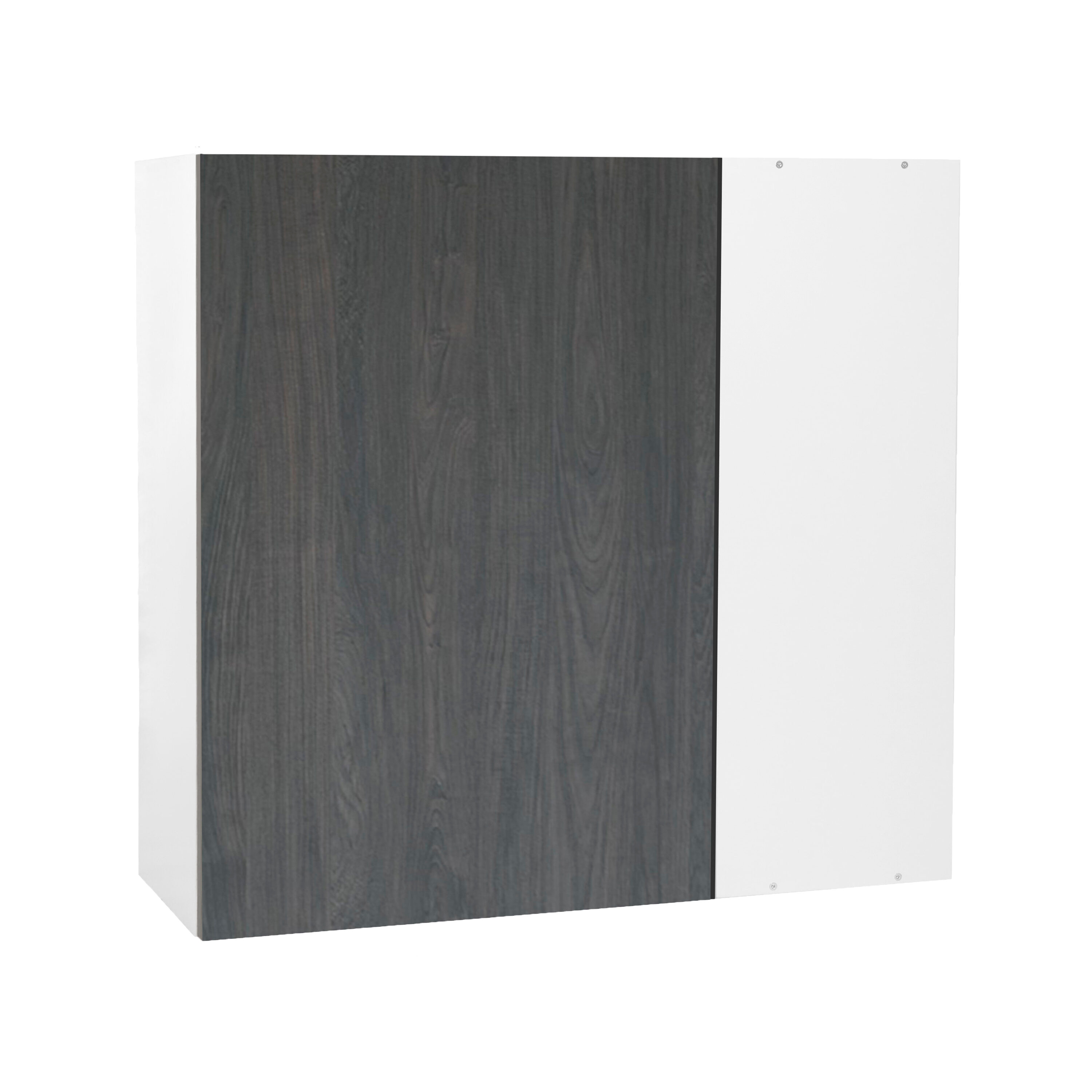 Cambridge Quick Assemble Modern Style, Carbon Marine 36 x 30 in. Blind Wall Kitchen Cabinet (36 in. W x 12 in. D x 30 in. H)
