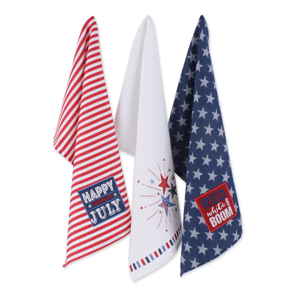 DII CAMZ11727 3 -Pack Cotton Stripe Dish towel