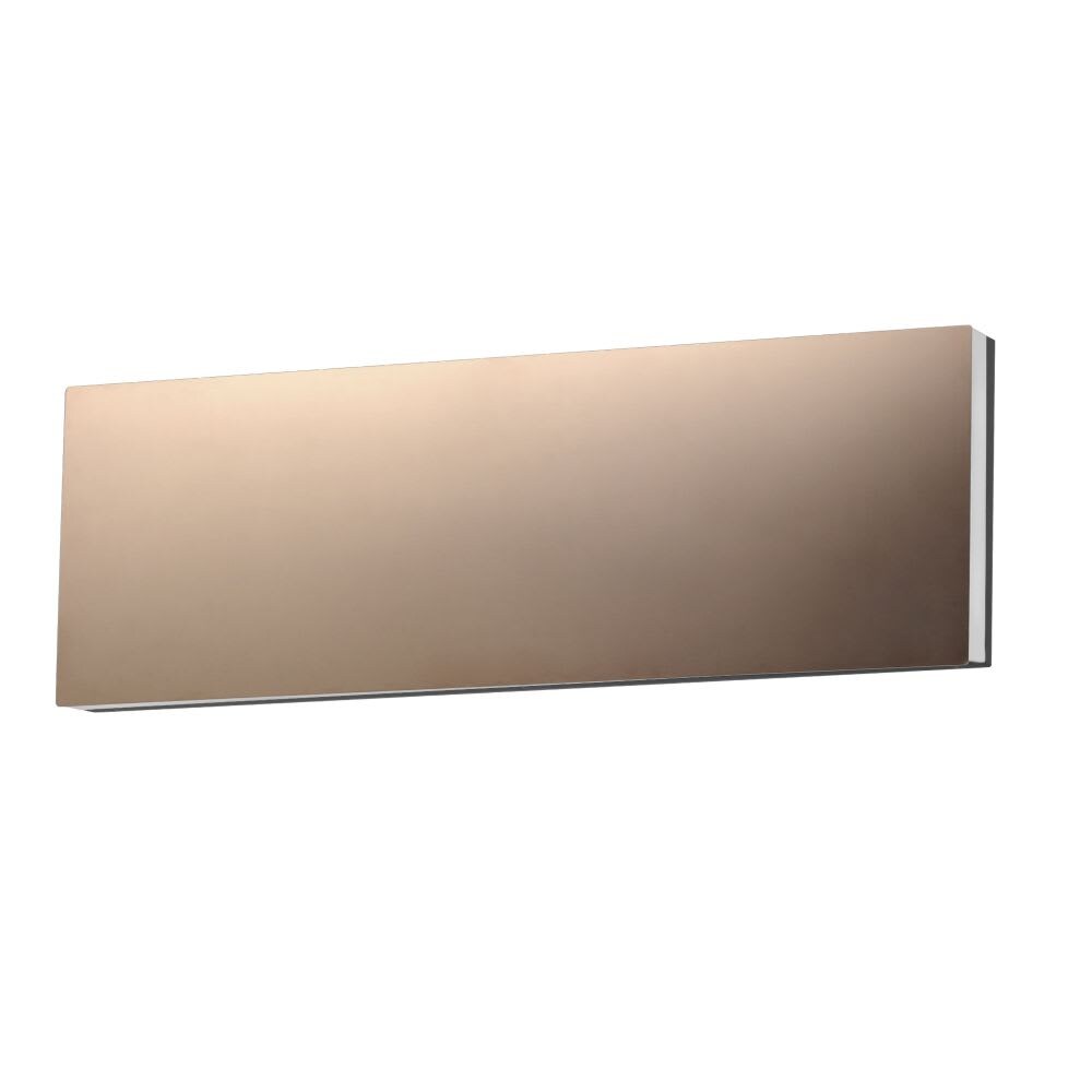 ET2 Embosse 1 - Light Polished Bronze Dark Brown Contemporary / Modern - LED Acrylic And Glass And Steel Wall Sconce