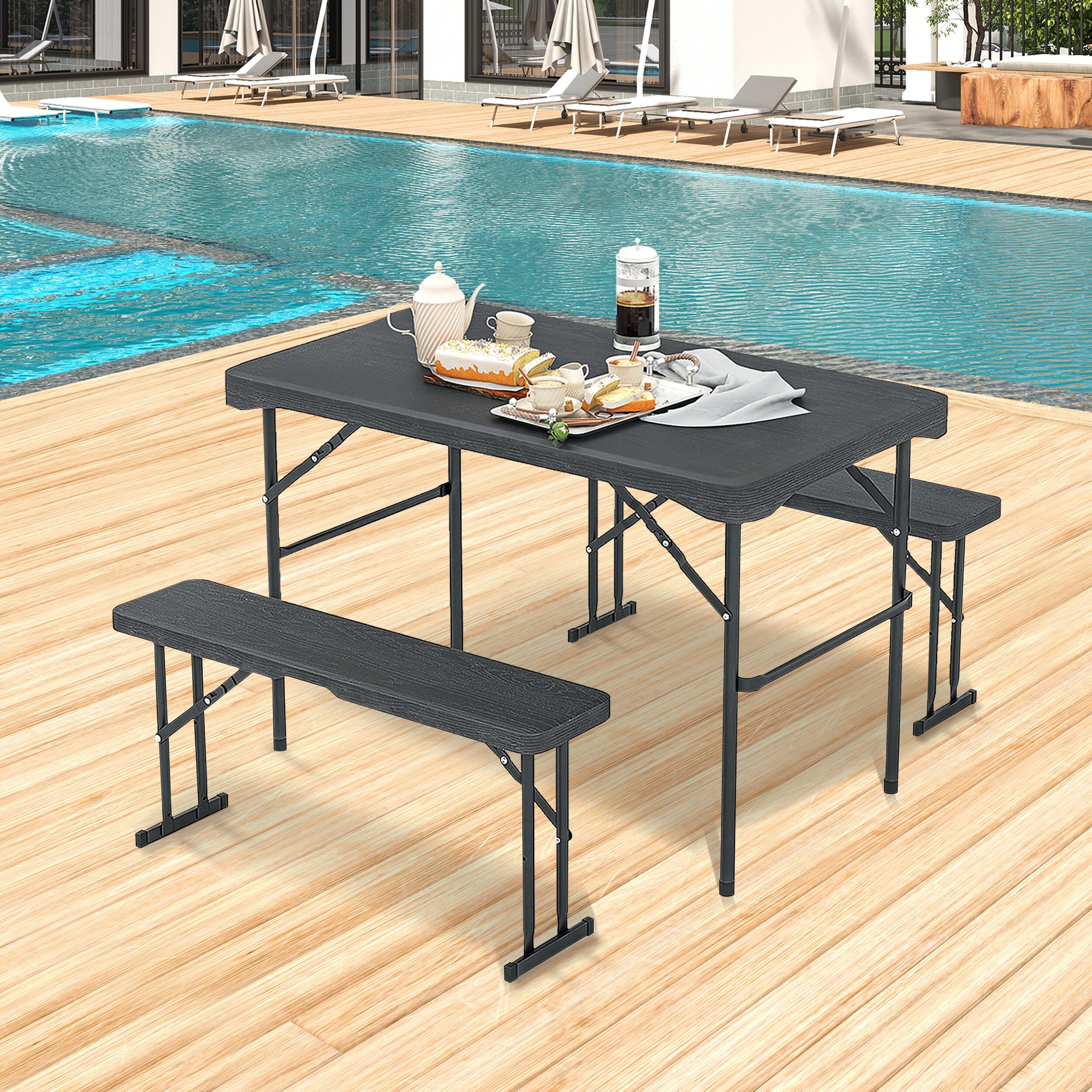 LIVIZA TDS11837BK Picnic-Tables - View #2