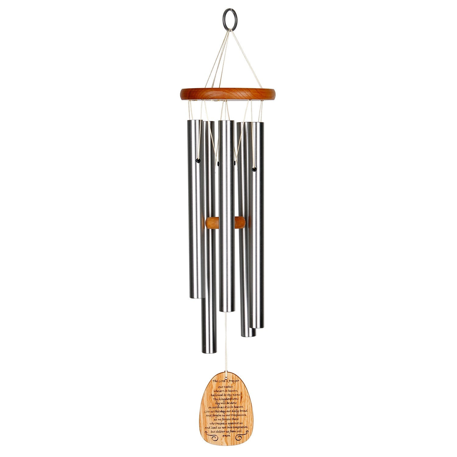 Woodstock Chimes WRLP 22-Inches Silver Metal Wind Chime