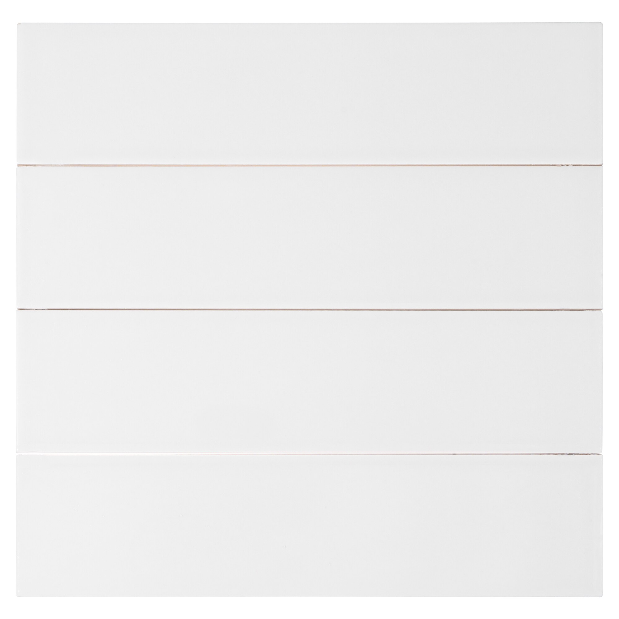 Galor-Nayim 3" x 12" Glossy White Ceramic Subway Tile