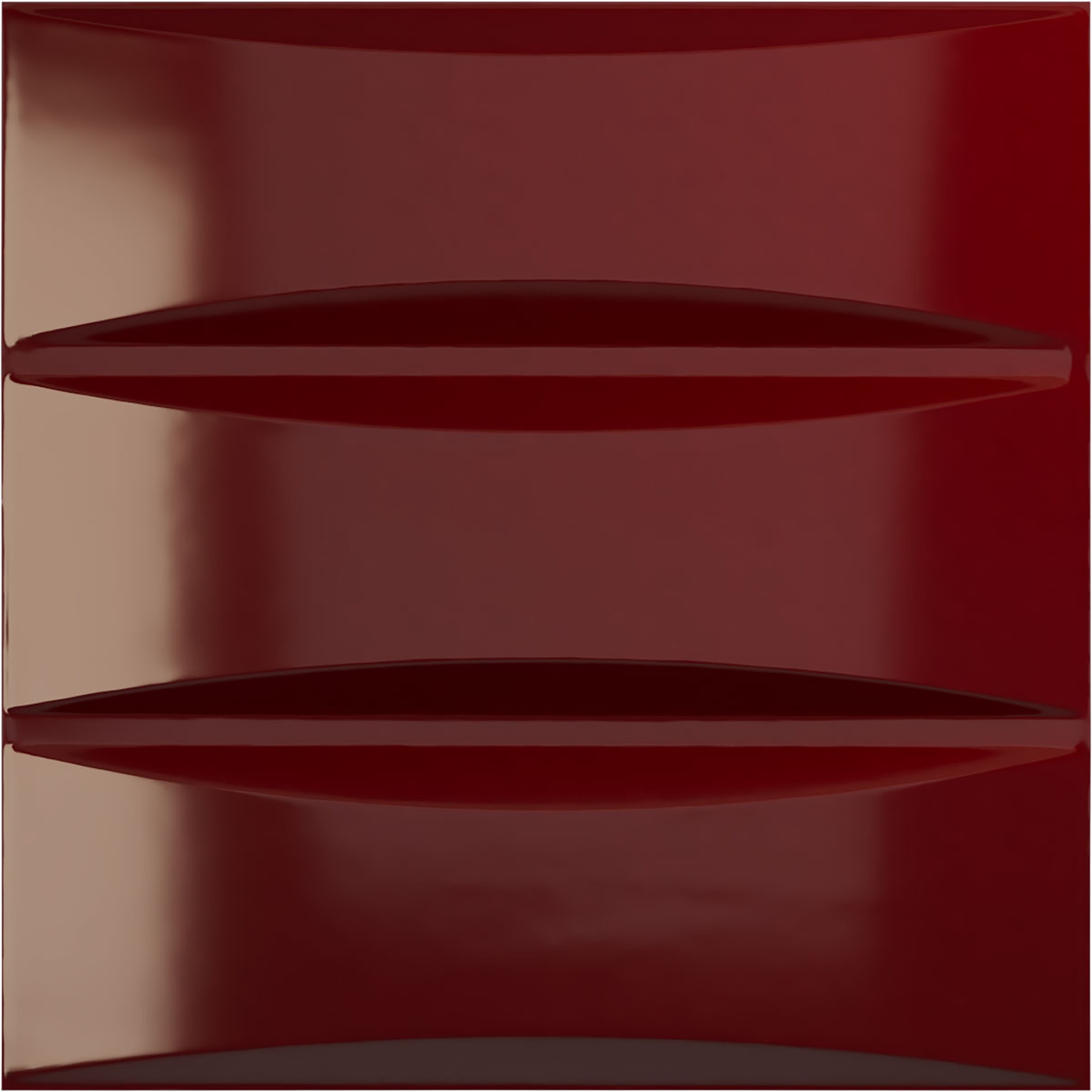 Ekena Millwork WP20X20TRHML 19-5/8-in x 19-5/8-in Embossed Gloss Merlot PVC Wall Panel