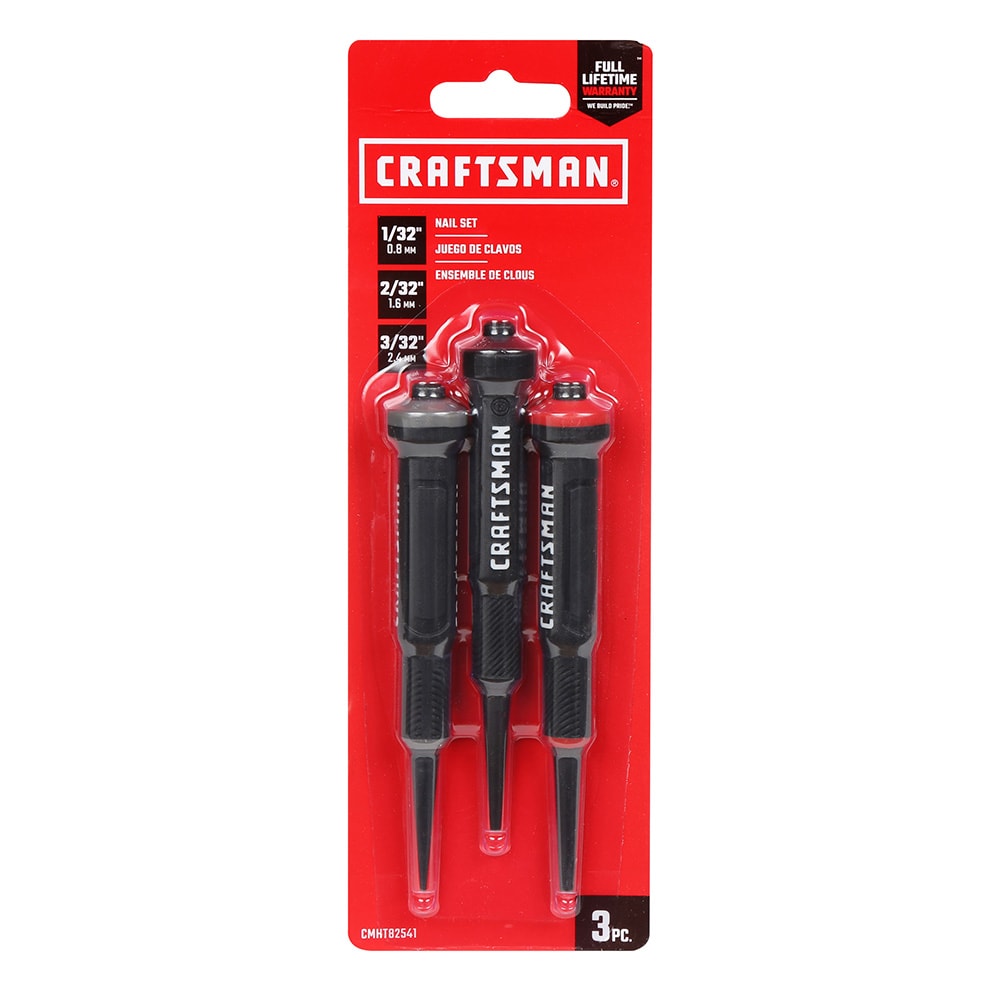 Craftsman Nail Set, 3 Piece