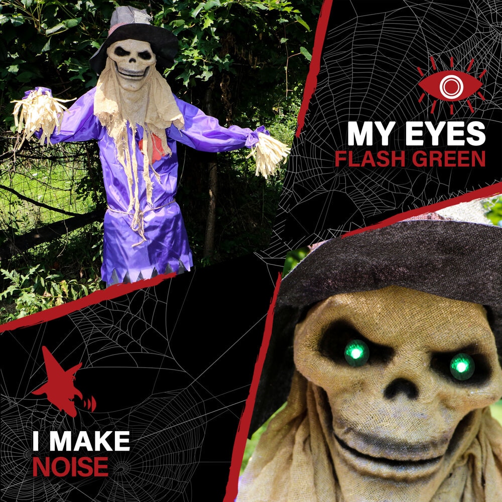 Haunted Hill Farm HHSCR-5FLS Halloween-Animatronics - View #4