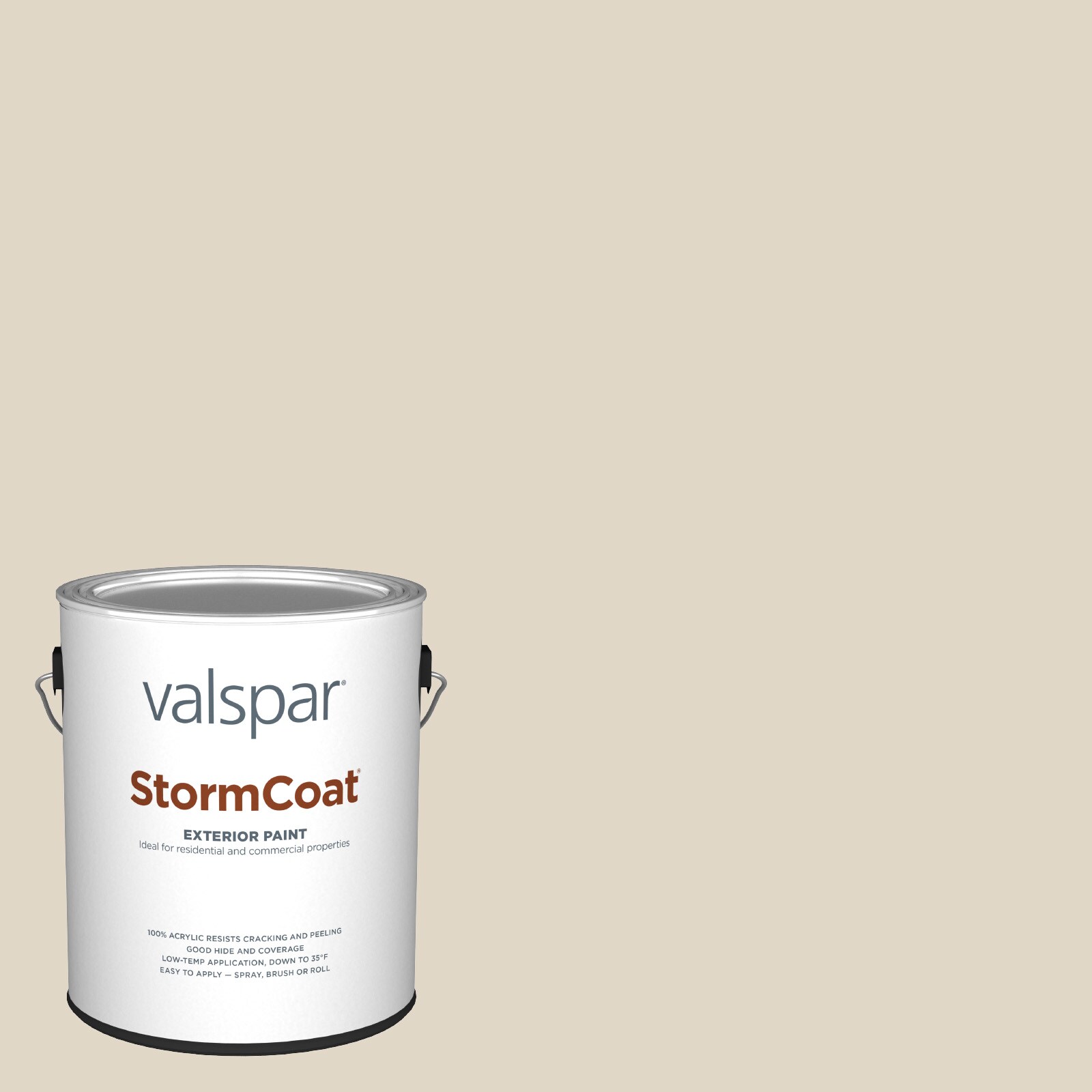 Valspar Storm Coat Satin Coconut Milk 2007-10C Latex Exterior ( 1 ...